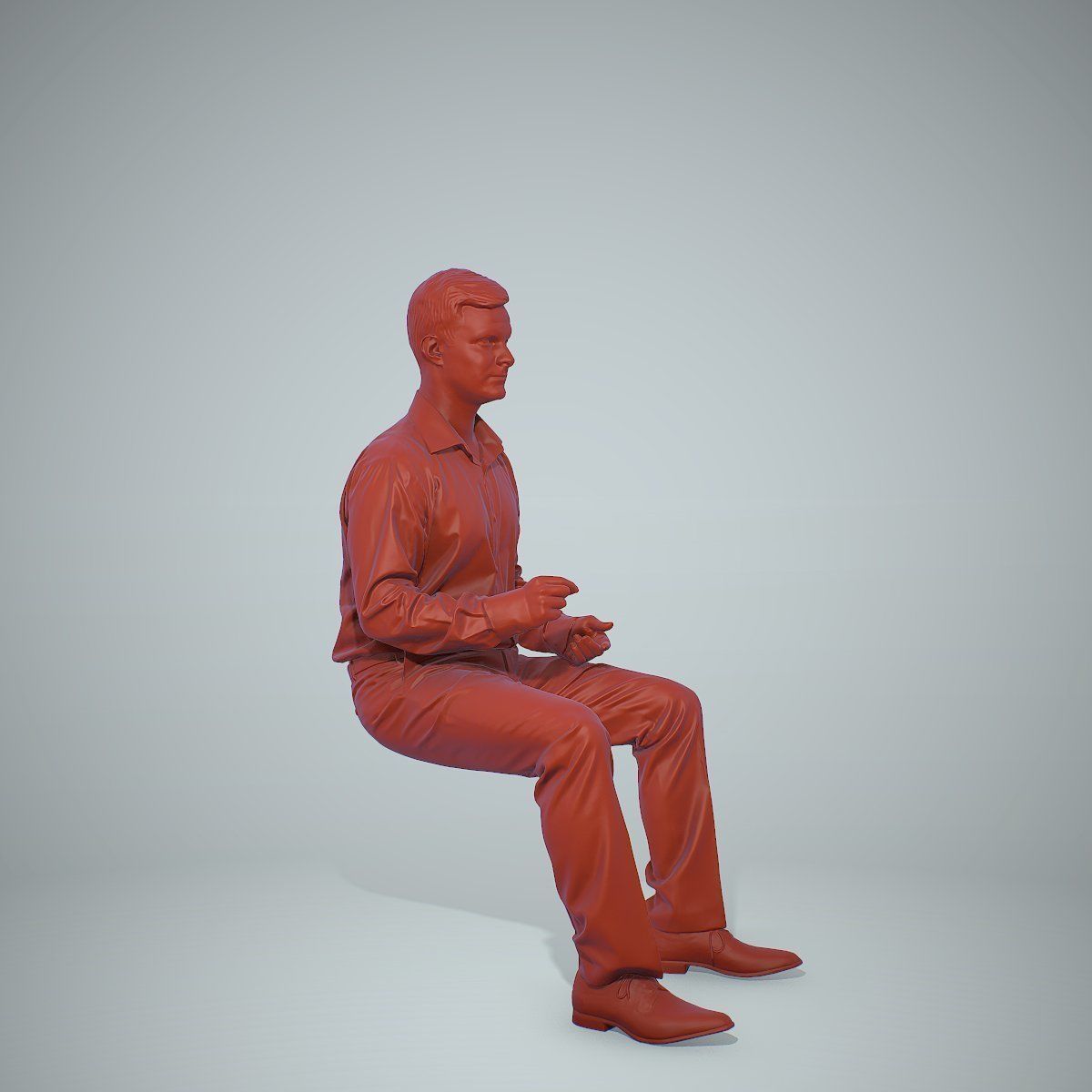 Blonde Business Man Sitting BMan0304-HD2-O02P01-S 3D model_14