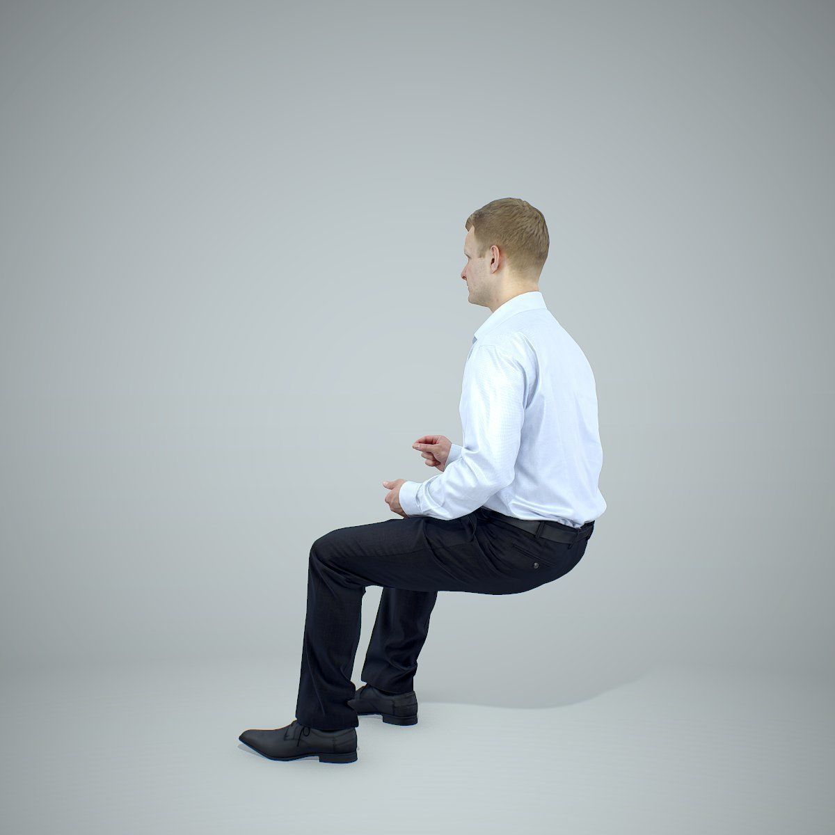 Blonde Business Man Sitting BMan0304-HD2-O02P01-S 3D model_39