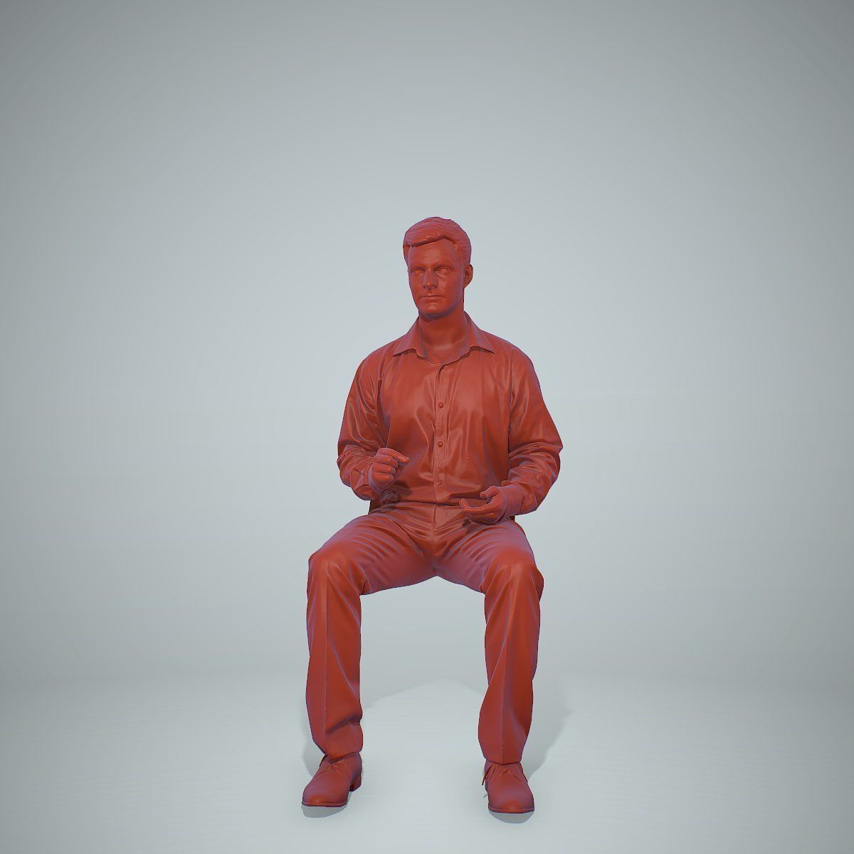 Blonde Business Man Sitting BMan0304-HD2-O02P01-S 3D model_69