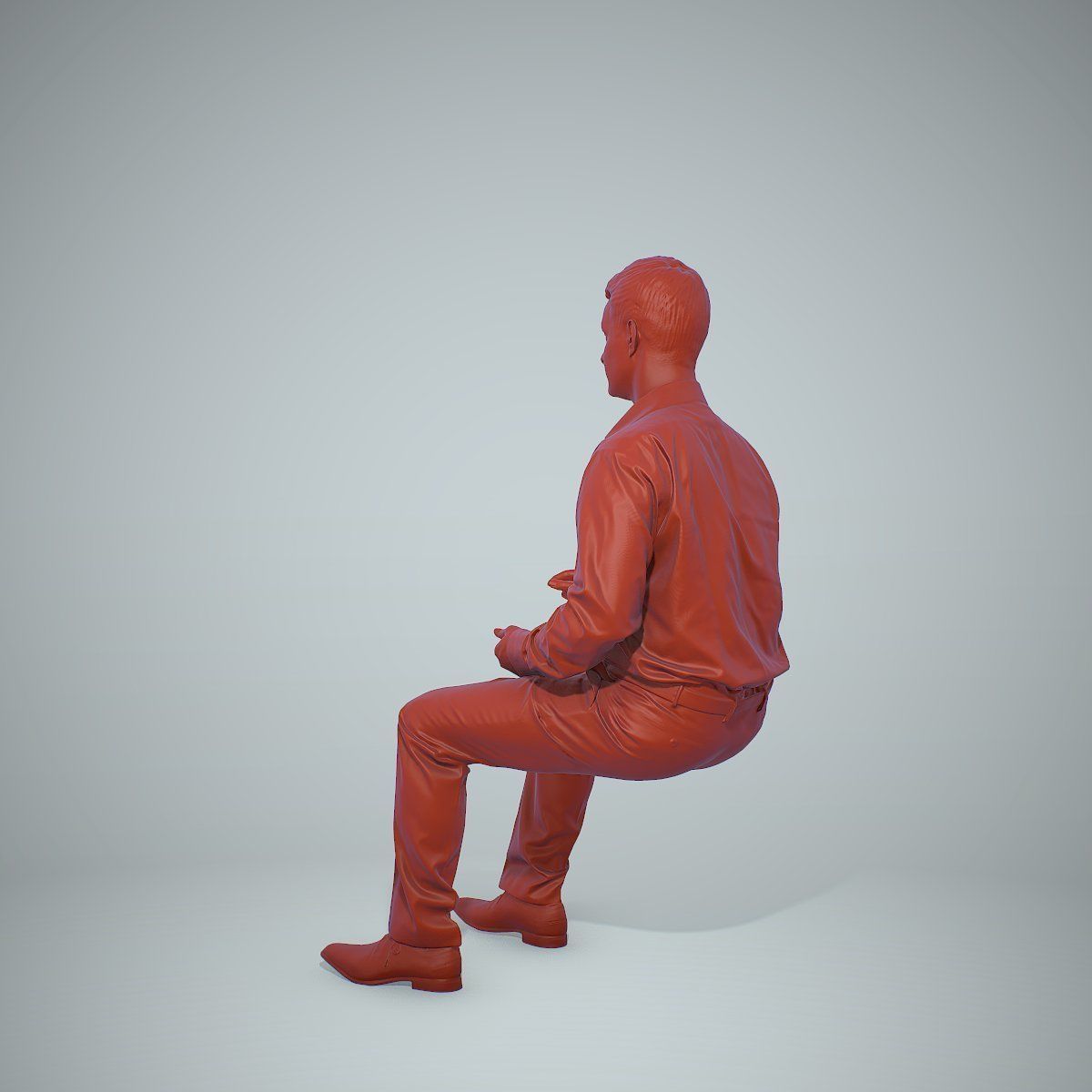 Blonde Business Man Sitting BMan0304-HD2-O02P01-S 3D model_9