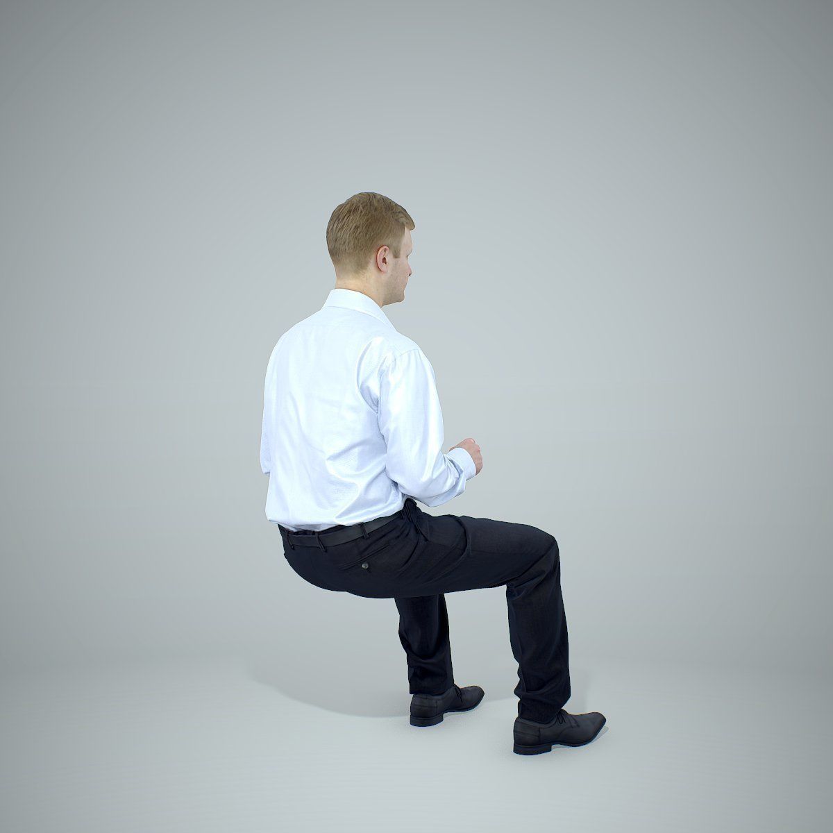 Blonde Business Man Sitting BMan0304-HD2-O02P01-S 3D model_34