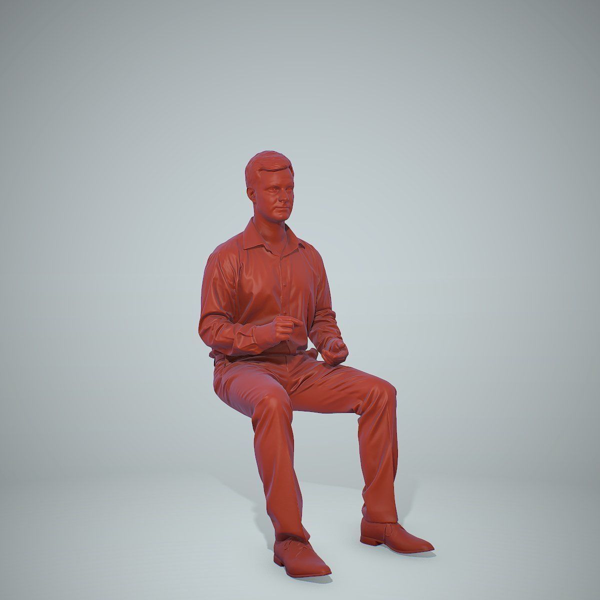 Blonde Business Man Sitting BMan0304-HD2-O02P01-S 3D model_29