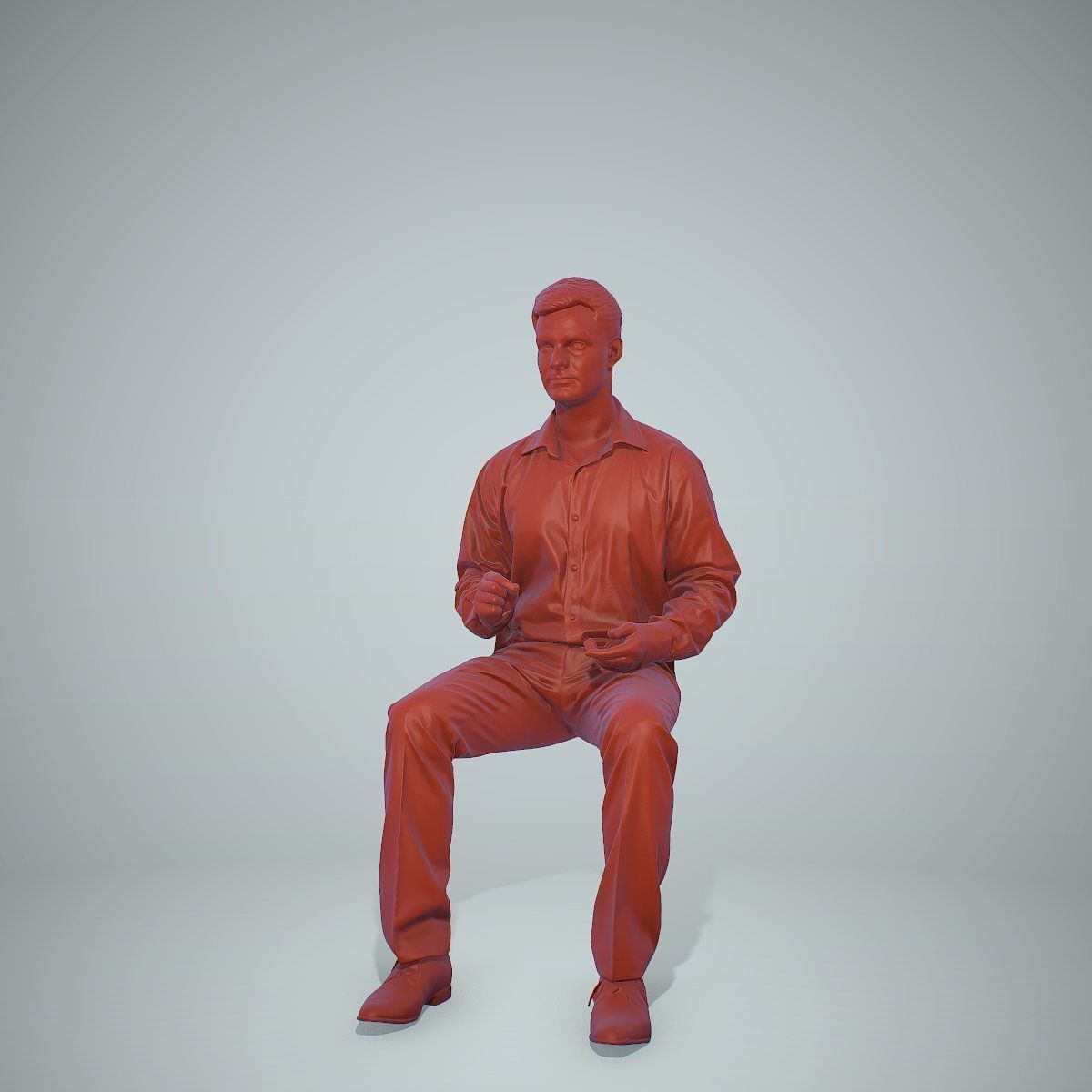 Blonde Business Man Sitting BMan0304-HD2-O02P01-S 3D model_20