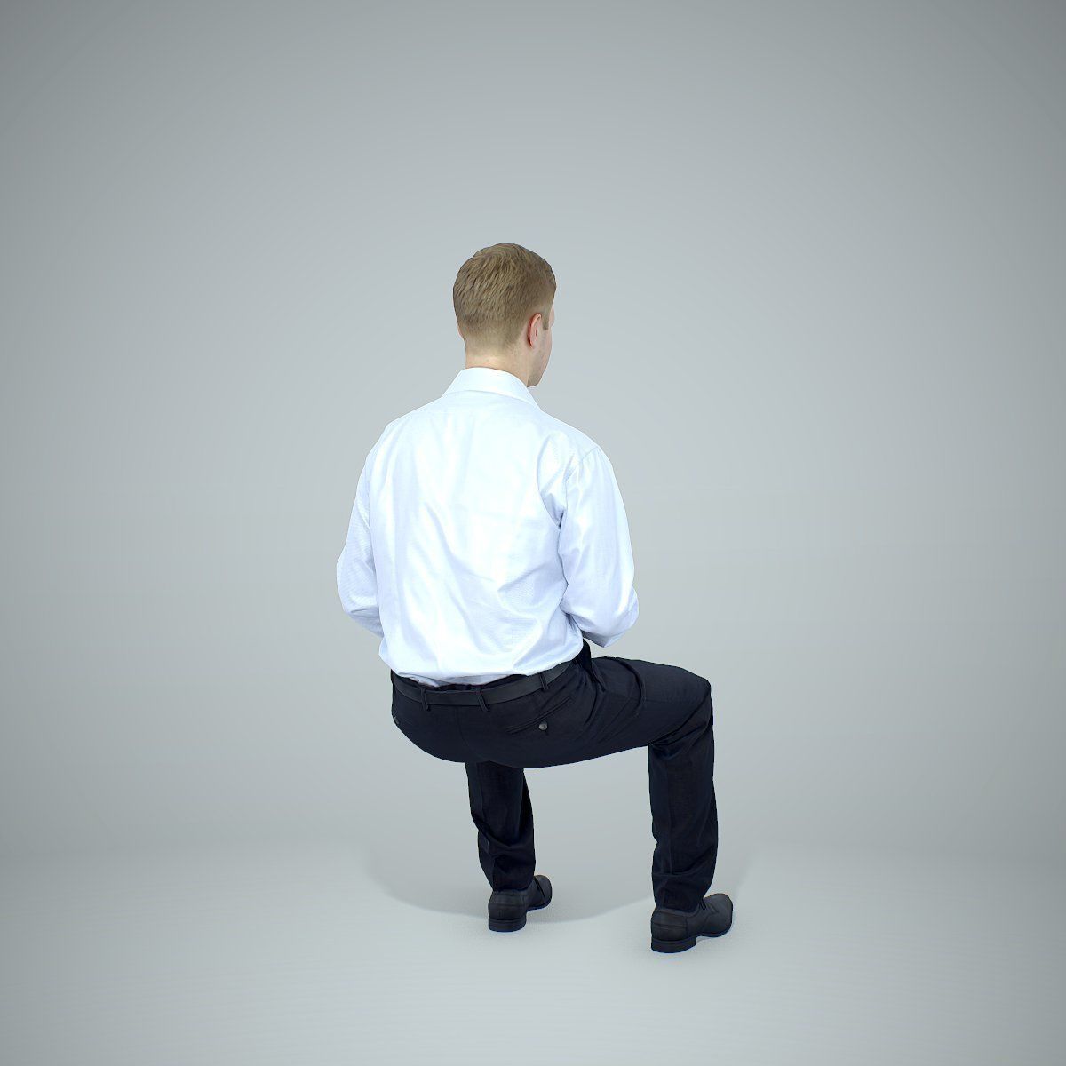 Blonde Business Man Sitting BMan0304-HD2-O02P01-S 3D model_3