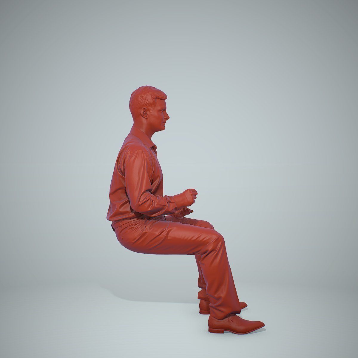 Blonde Business Man Sitting BMan0304-HD2-O02P01-S 3D model_12