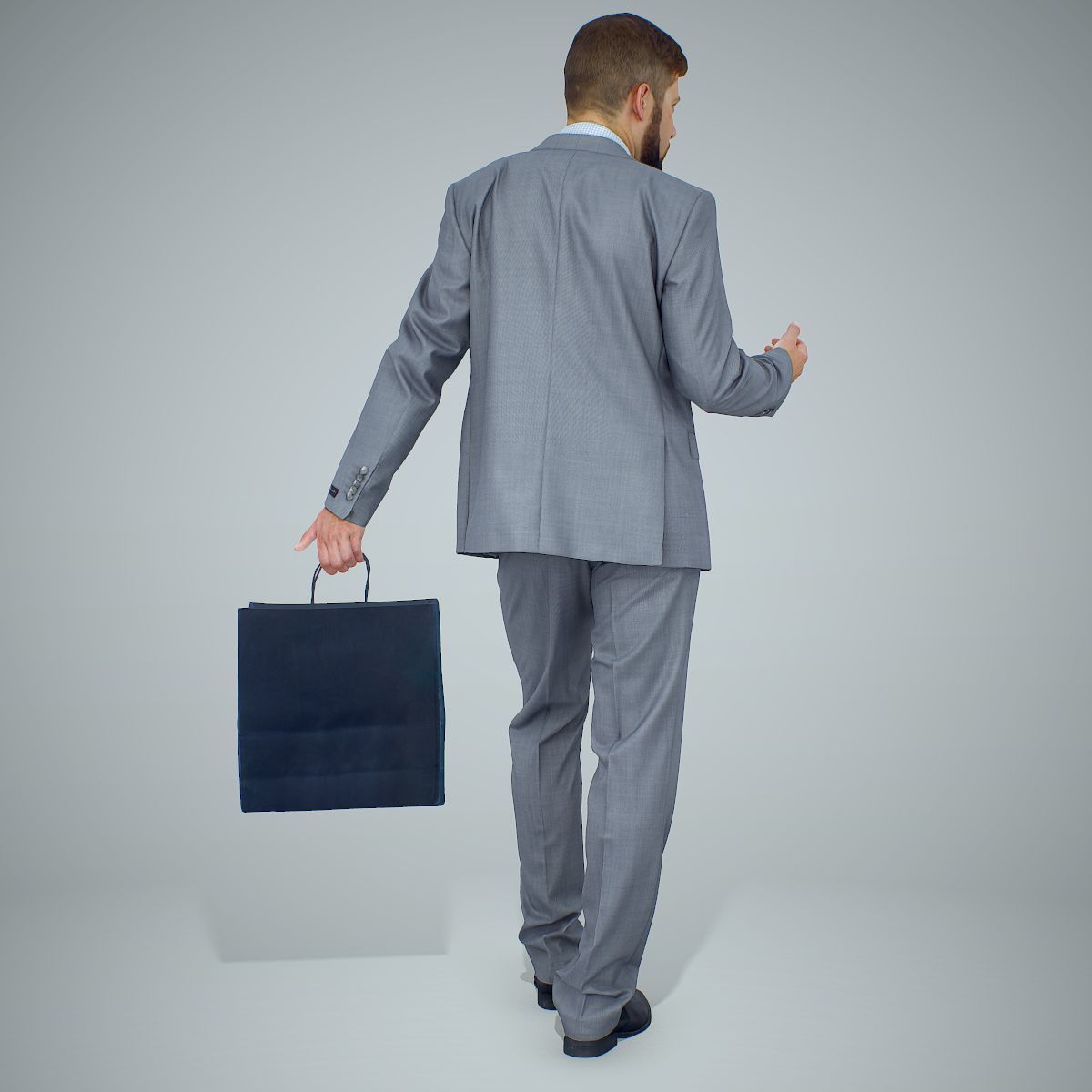 Business Man Shopping in Grey Suit BMan0306-HD2-O02P01-S 3D model_3