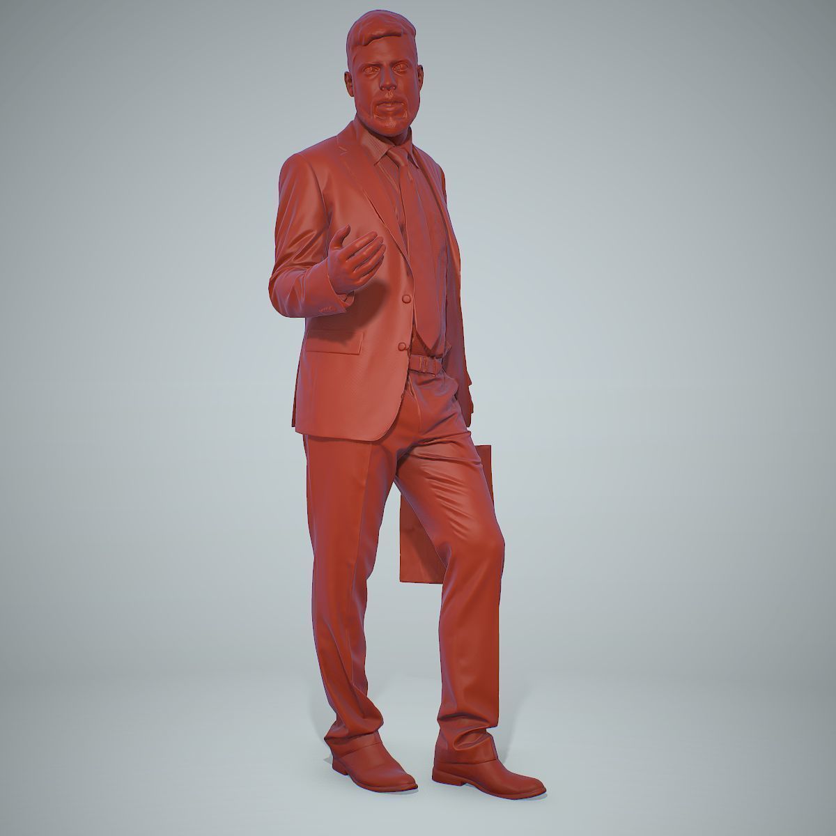 Business Man Shopping in Grey Suit BMan0306-HD2-O02P01-S 3D model_55