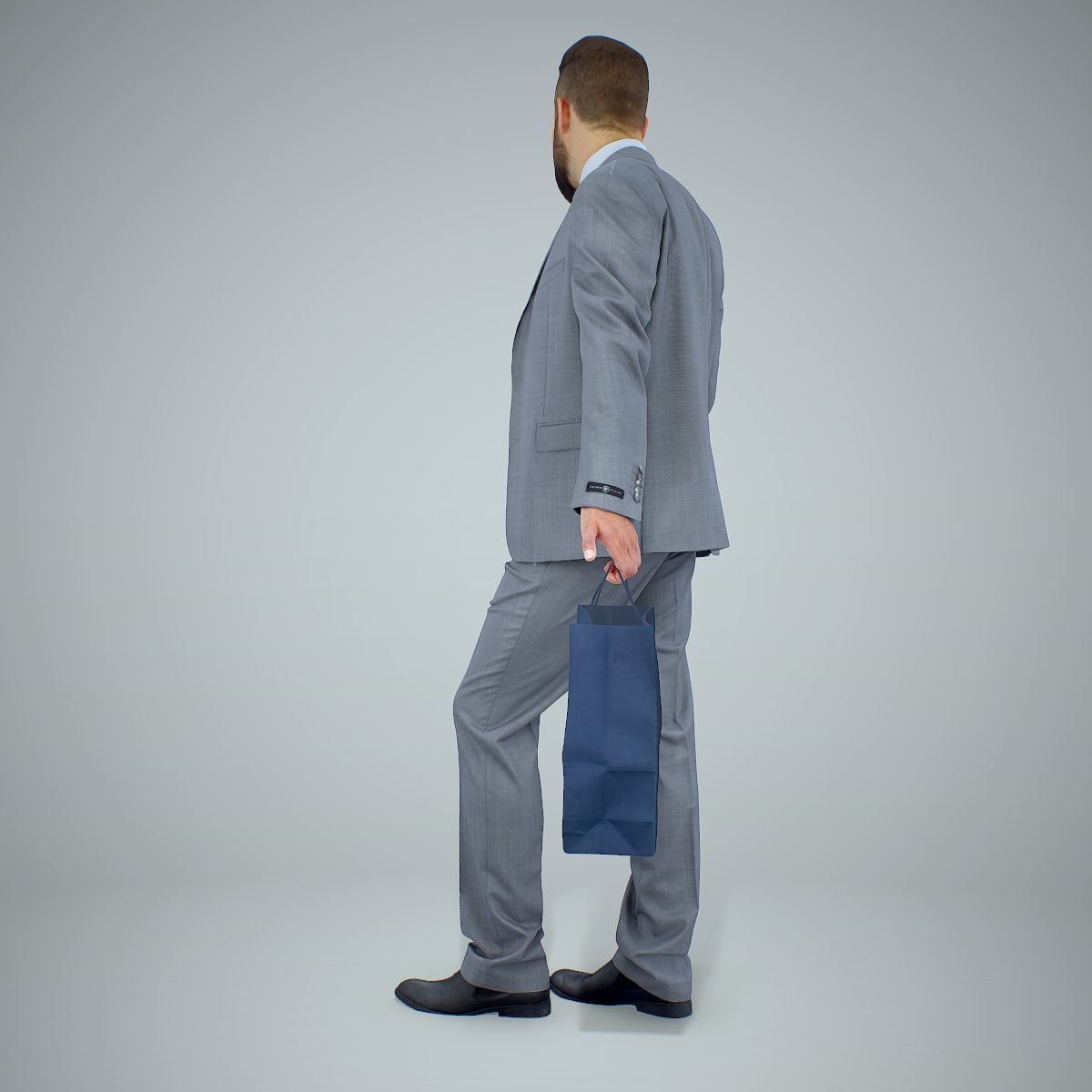 Business Man Shopping in Grey Suit BMan0306-HD2-O02P01-S 3D model_36
