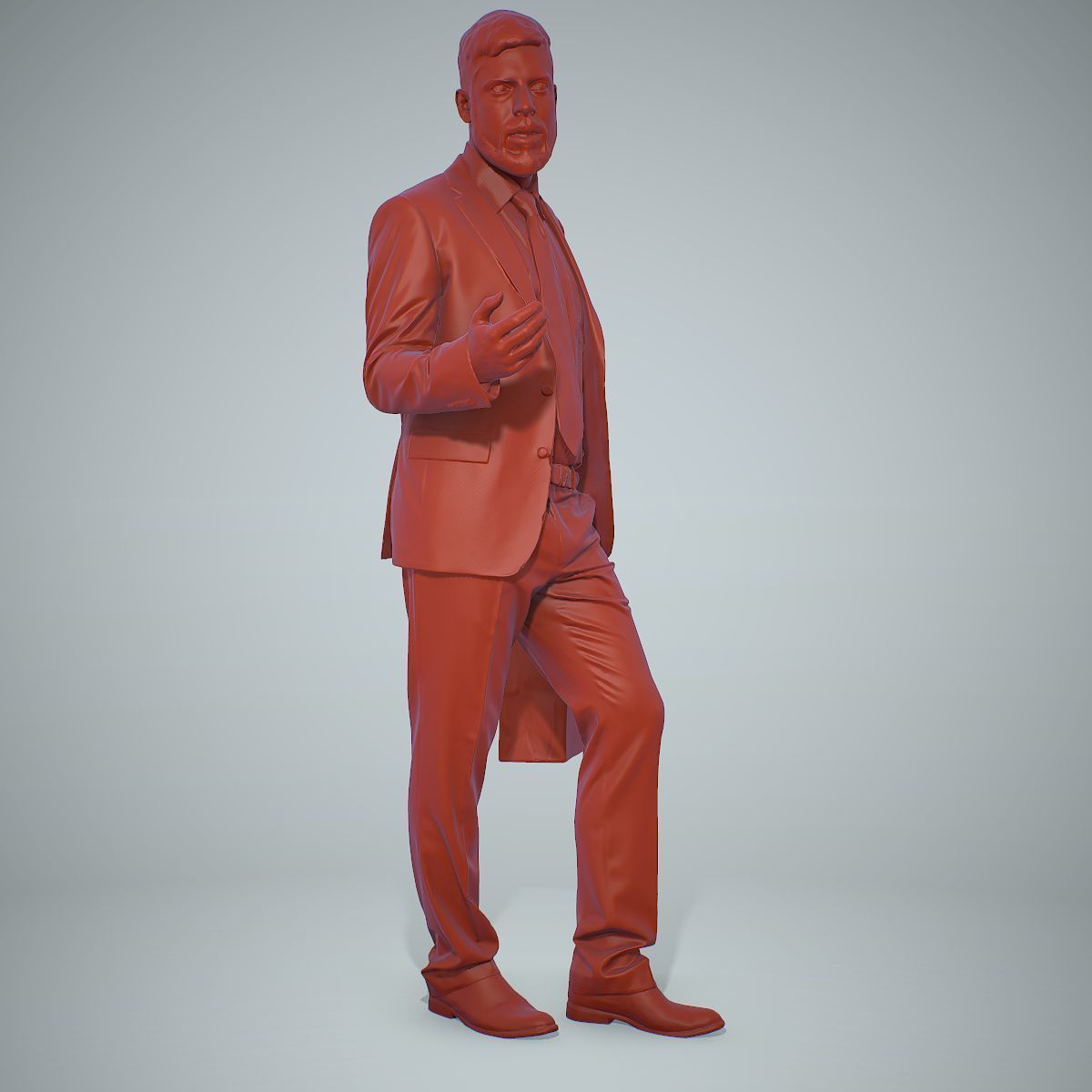 Business Man Shopping in Grey Suit BMan0306-HD2-O02P01-S 3D model_30