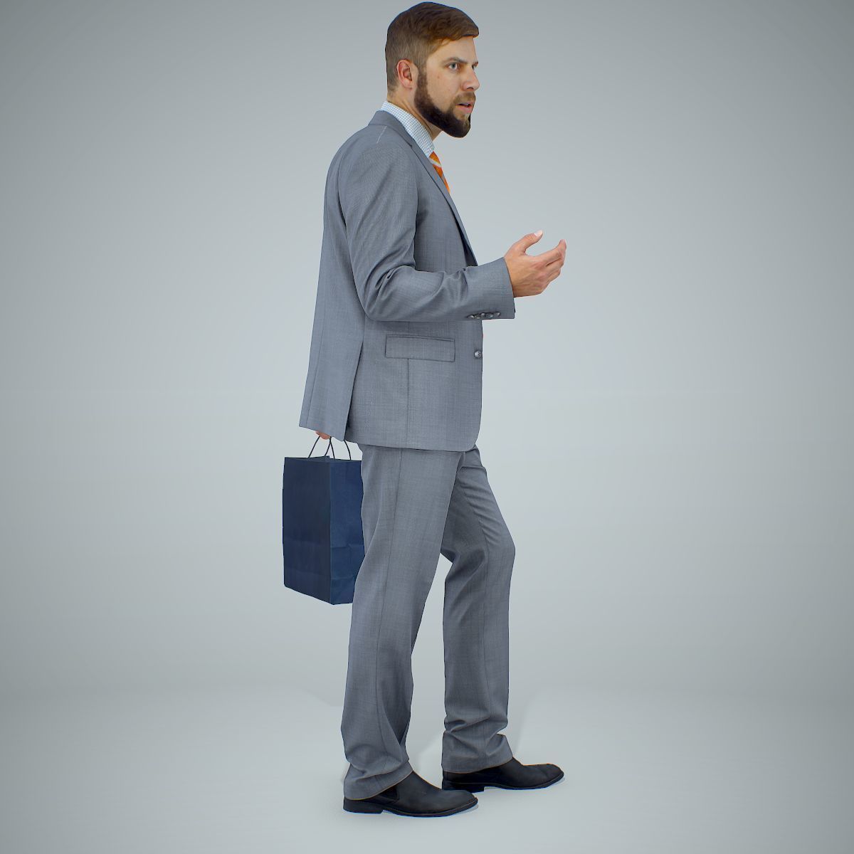 Business Man Shopping in Grey Suit BMan0306-HD2-O02P01-S 3D model_31