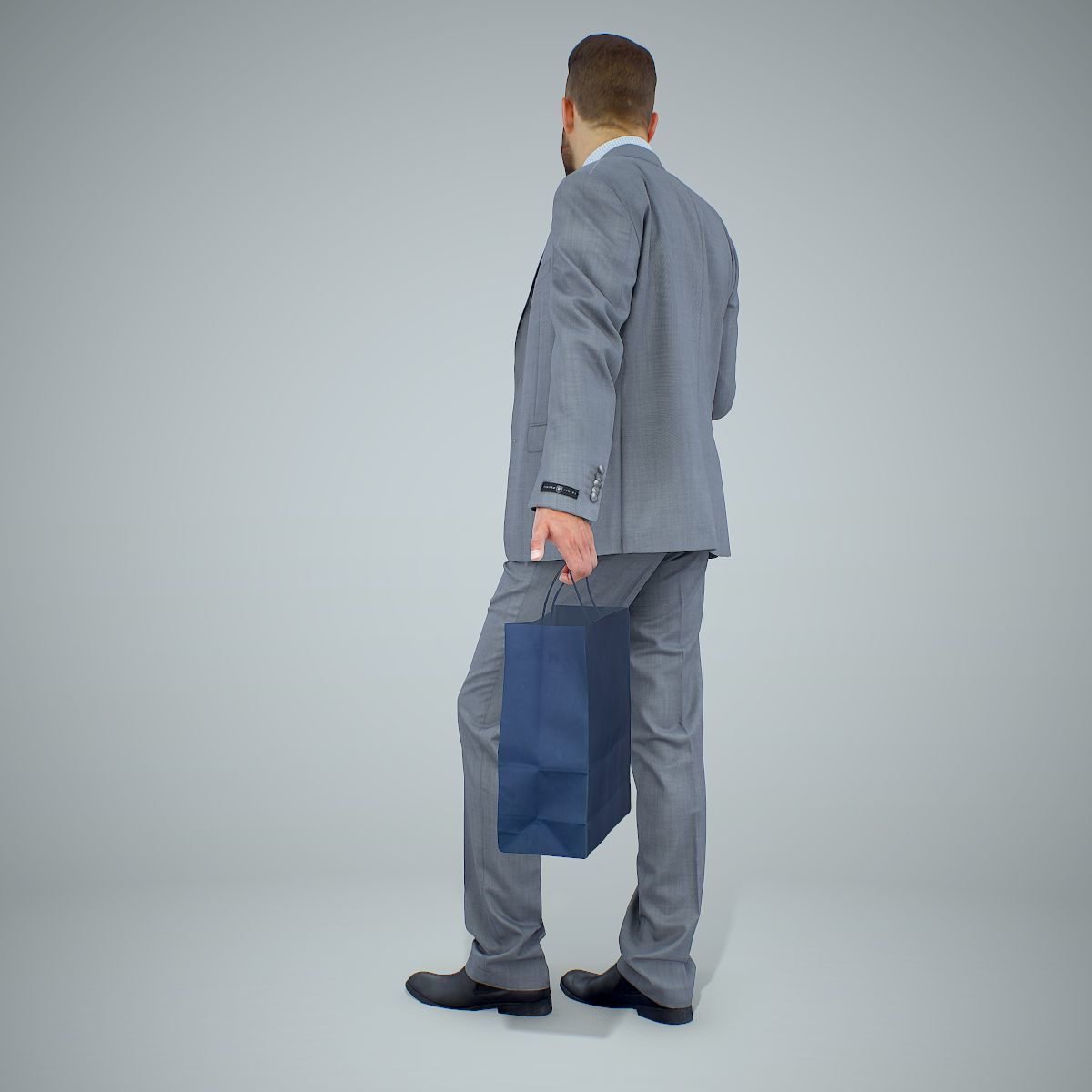 Business Man Shopping in Grey Suit BMan0306-HD2-O02P01-S 3D model_50