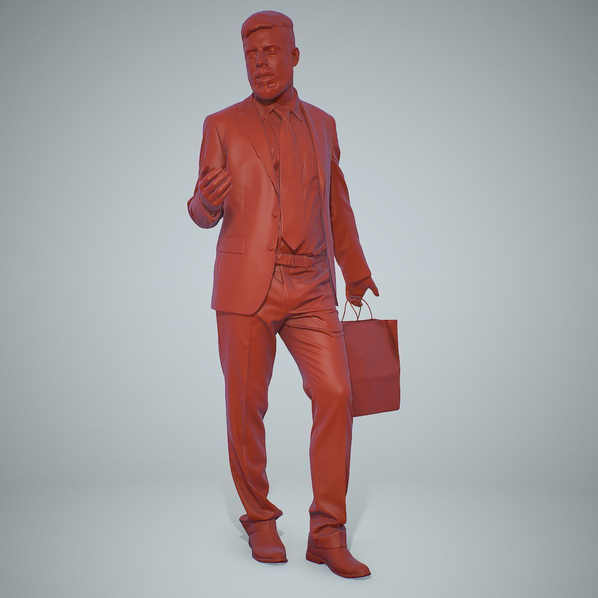 Business Man Shopping in Grey Suit BMan0306-HD2-O02P01-S 3D model_14