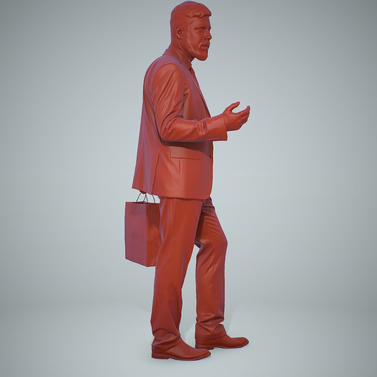 Business Man Shopping in Grey Suit BMan0306-HD2-O02P01-S 3D model_12