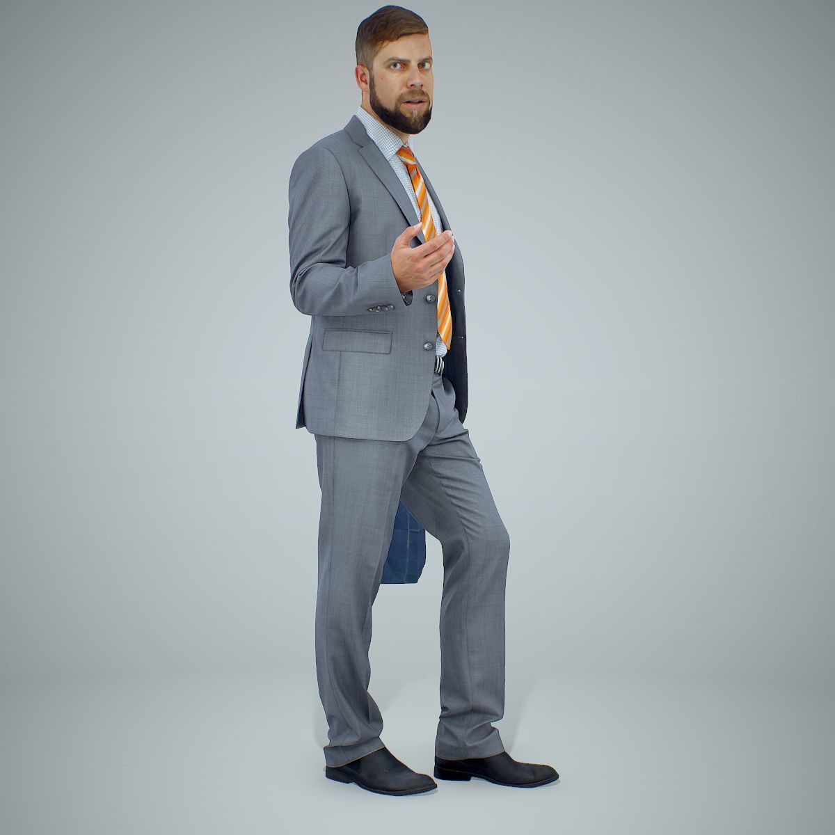 Business Man Shopping in Grey Suit BMan0306-HD2-O02P01-S 3D model_72