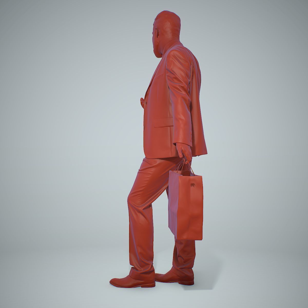 Business Man Shopping in Grey Suit BMan0306-HD2-O02P01-S 3D model_9