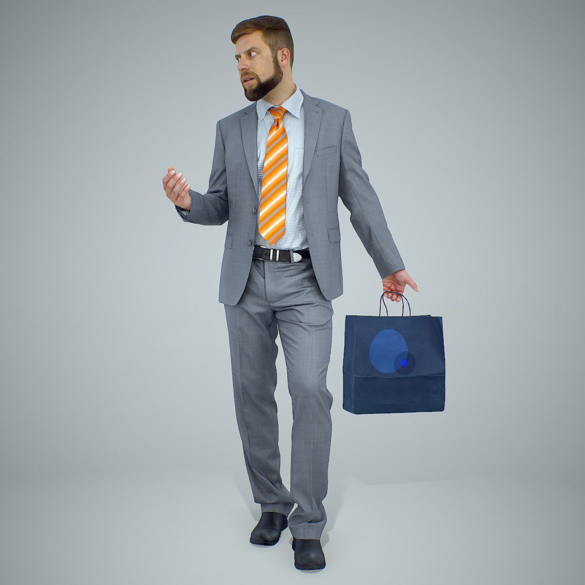 Business Man Shopping in Grey Suit BMan0306-HD2-O02P01-S 3D model_49