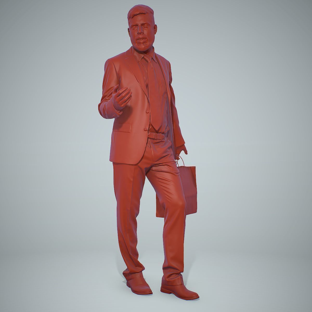 Business Man Shopping in Grey Suit BMan0306-HD2-O02P01-S 3D model_34