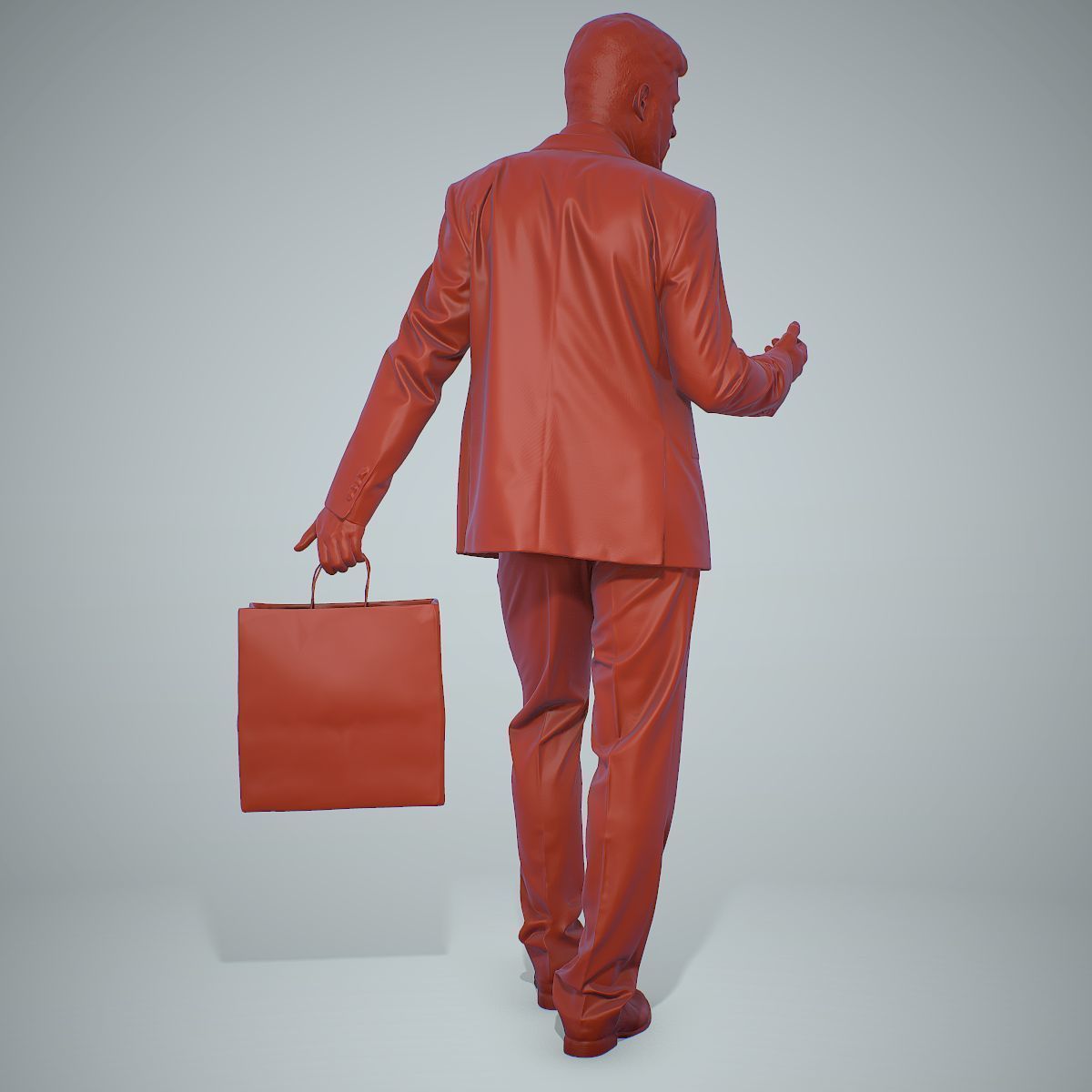Business Man Shopping in Grey Suit BMan0306-HD2-O02P01-S 3D model_6