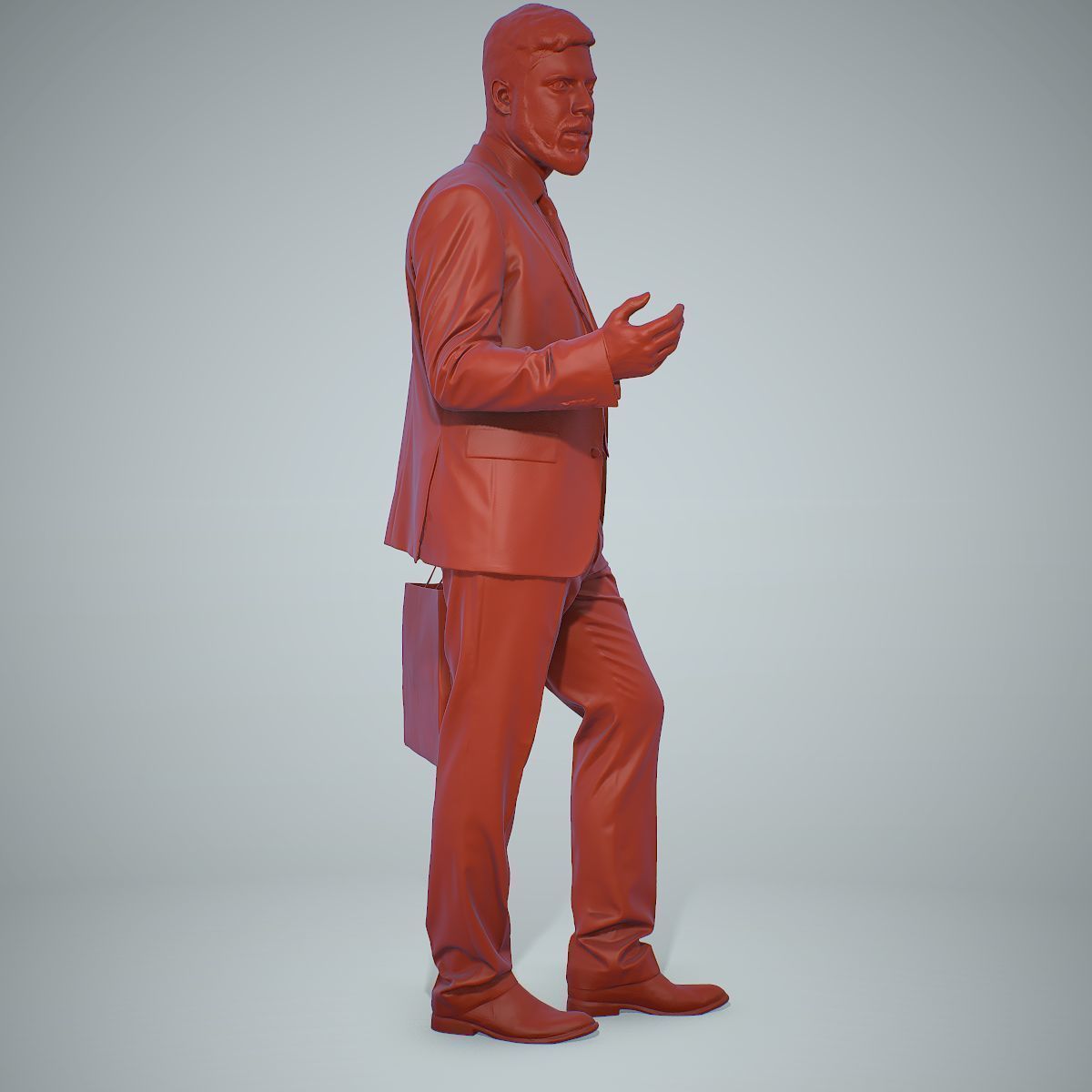 Business Man Shopping in Grey Suit BMan0306-HD2-O02P01-S 3D model_13