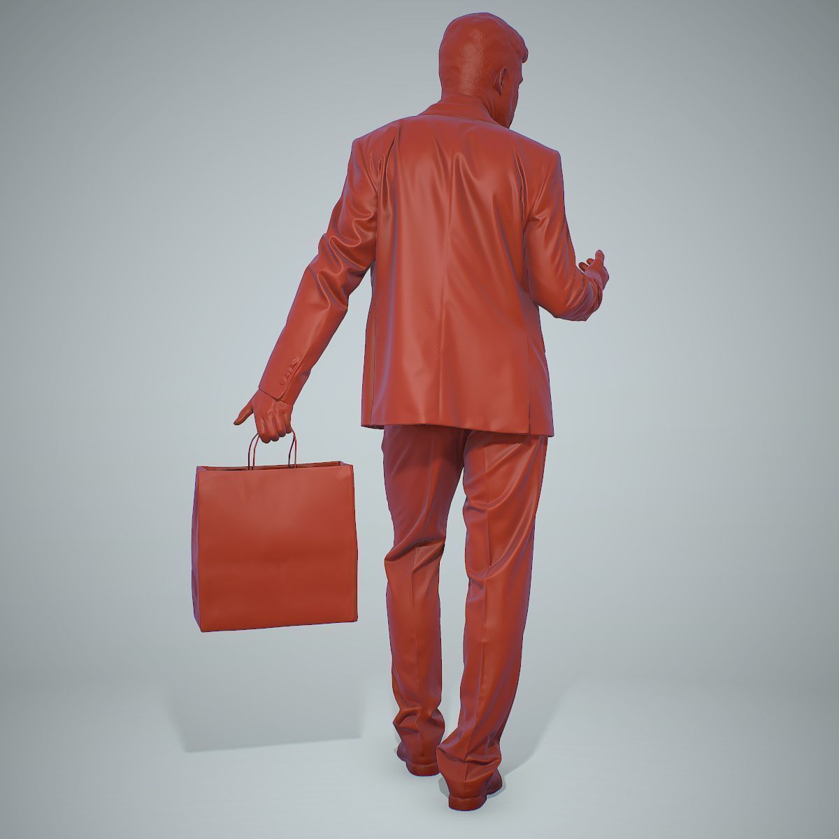 Business Man Shopping in Grey Suit BMan0306-HD2-O02P01-S 3D model_5