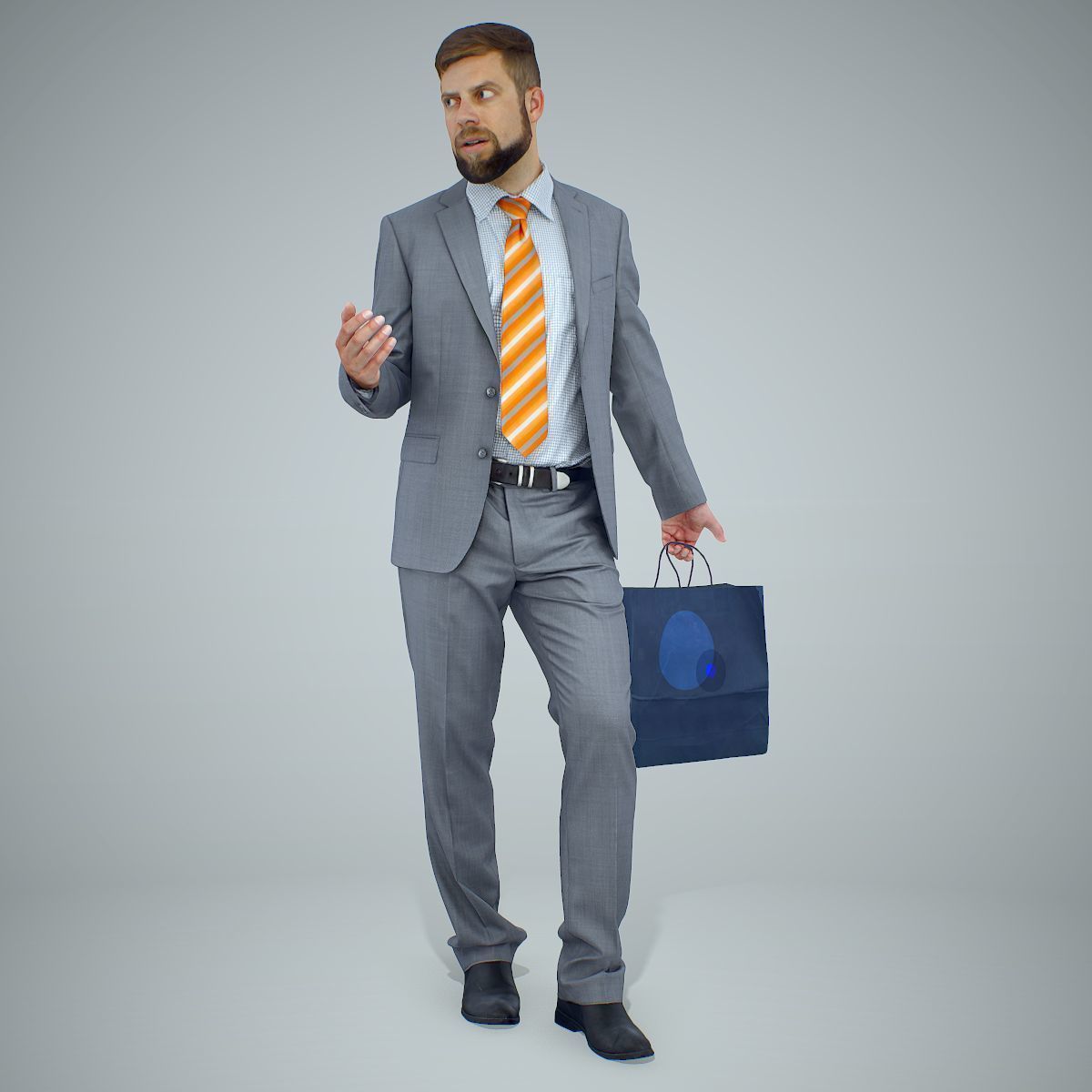 Business Man Shopping in Grey Suit BMan0306-HD2-O02P01-S 3D model_26