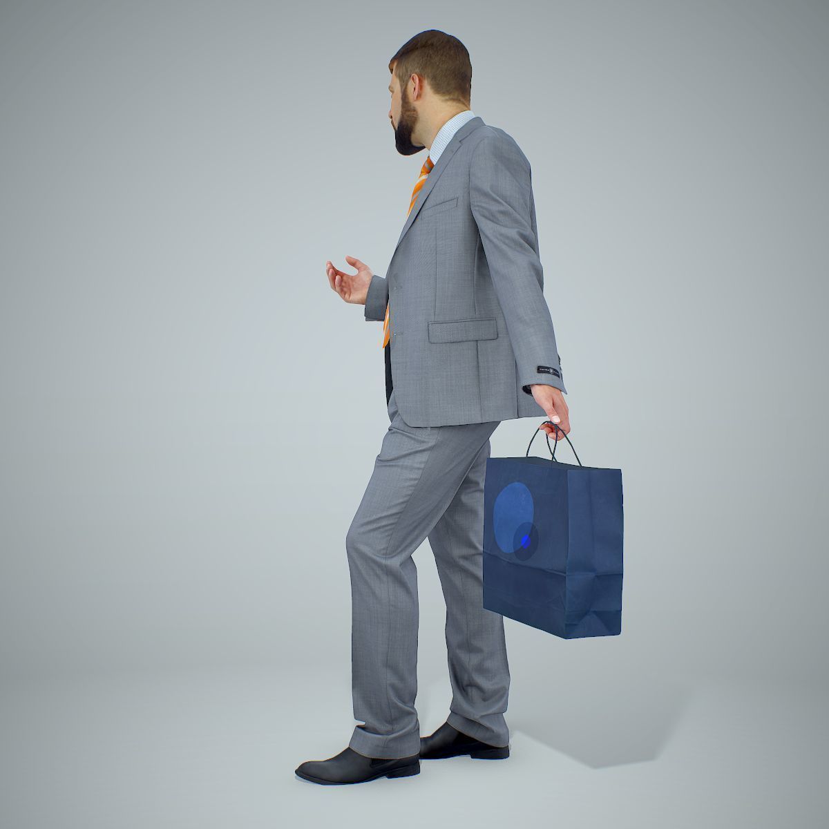 Business Man Shopping in Grey Suit BMan0306-HD2-O02P01-S 3D model_25