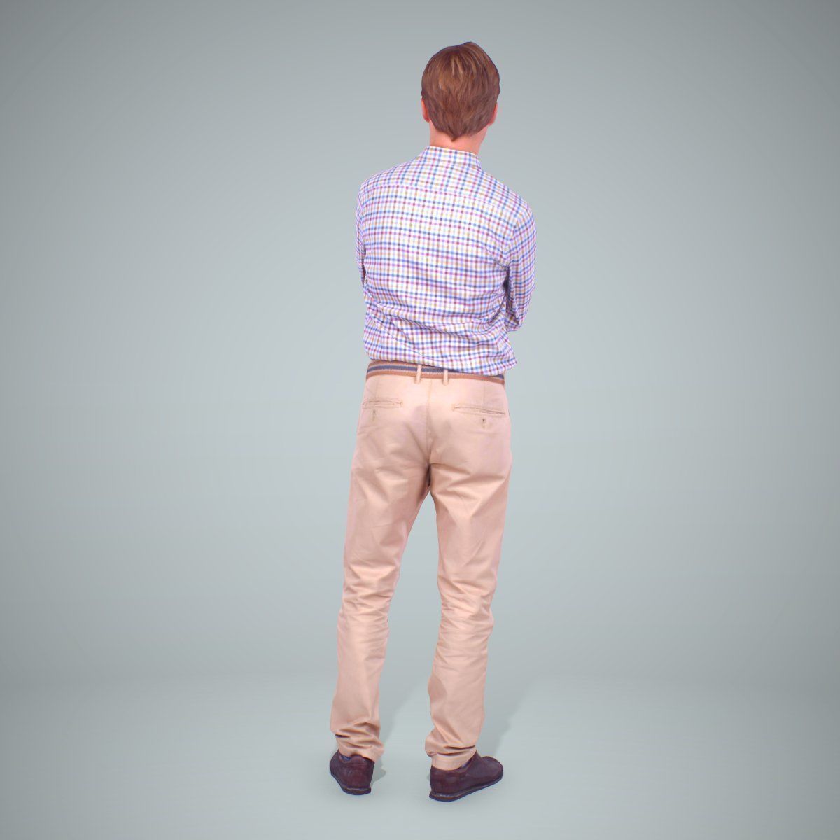 Standing Smiling Man Wearing Brown Pants CMan0217-HD2-O01P01-S 3D model_54