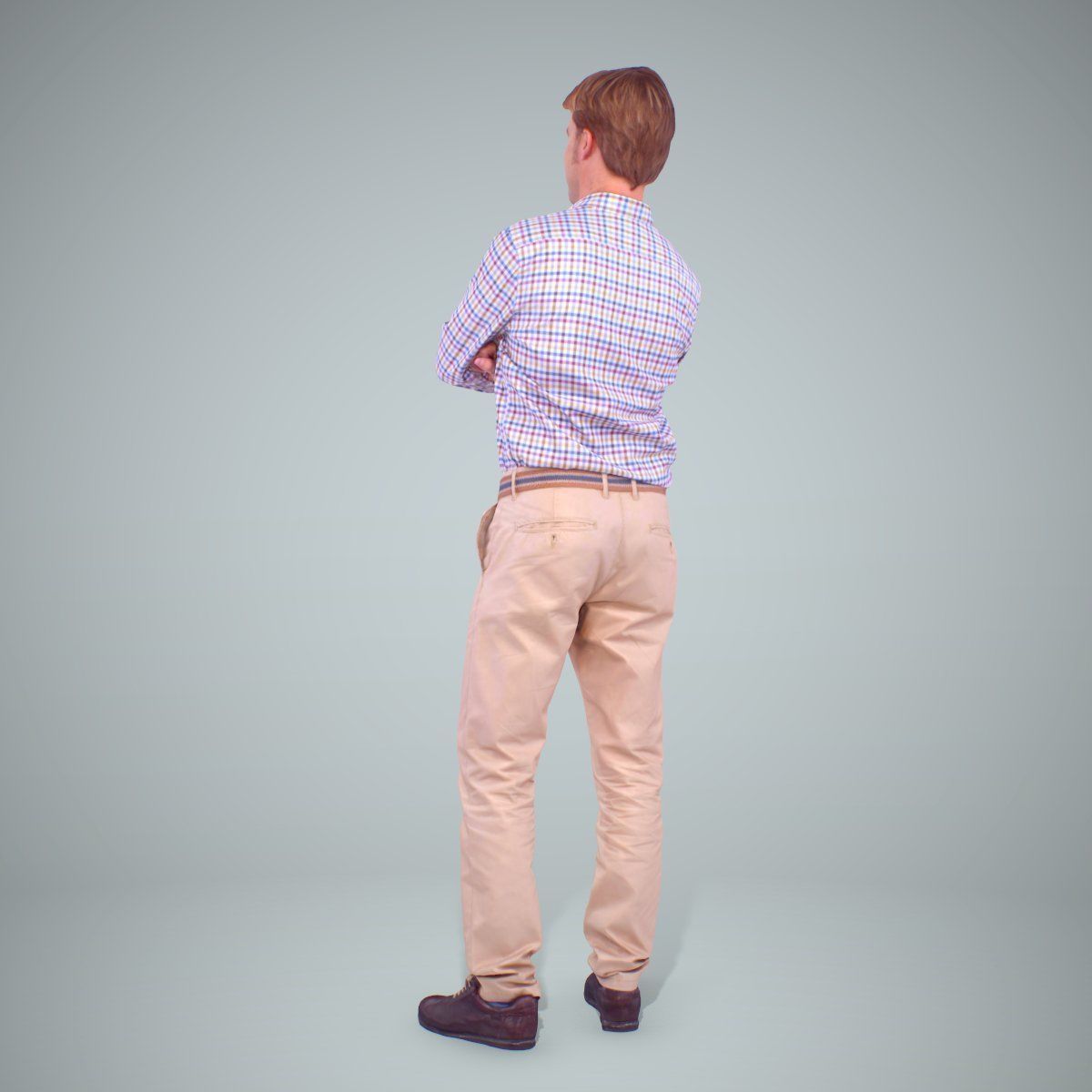 Standing Smiling Man Wearing Brown Pants CMan0217-HD2-O01P01-S 3D model_48