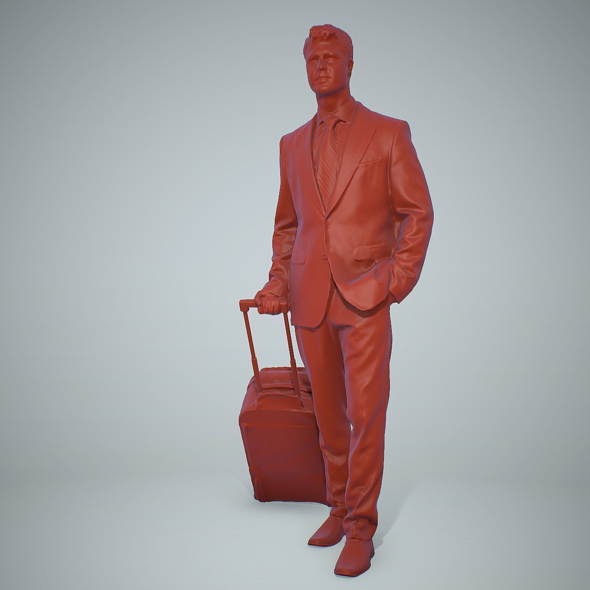 Classy Business Man with Suitcase CMan0304-HD2-O01P01-S 3D model_14