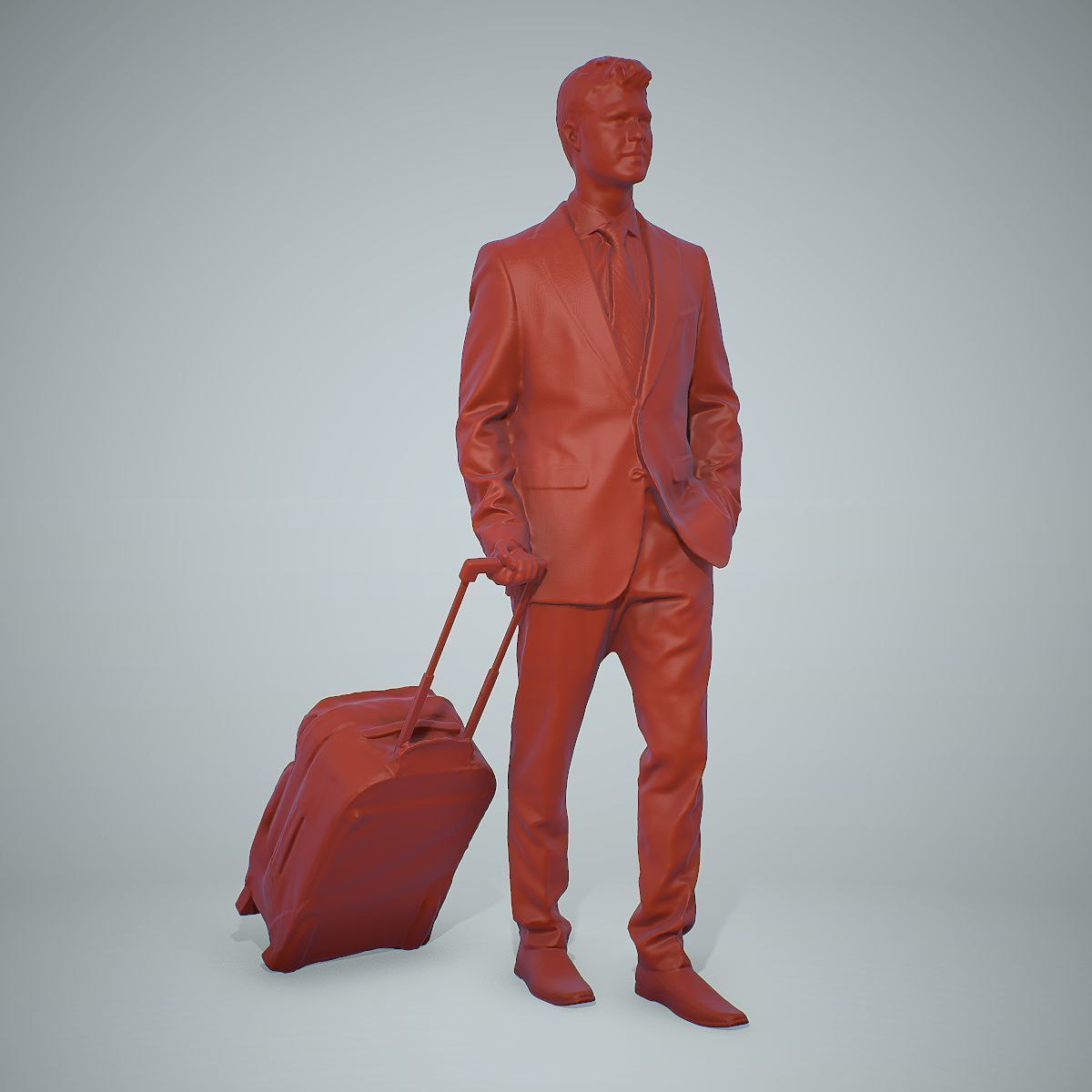 Classy Business Man with Suitcase CMan0304-HD2-O01P01-S 3D model_44