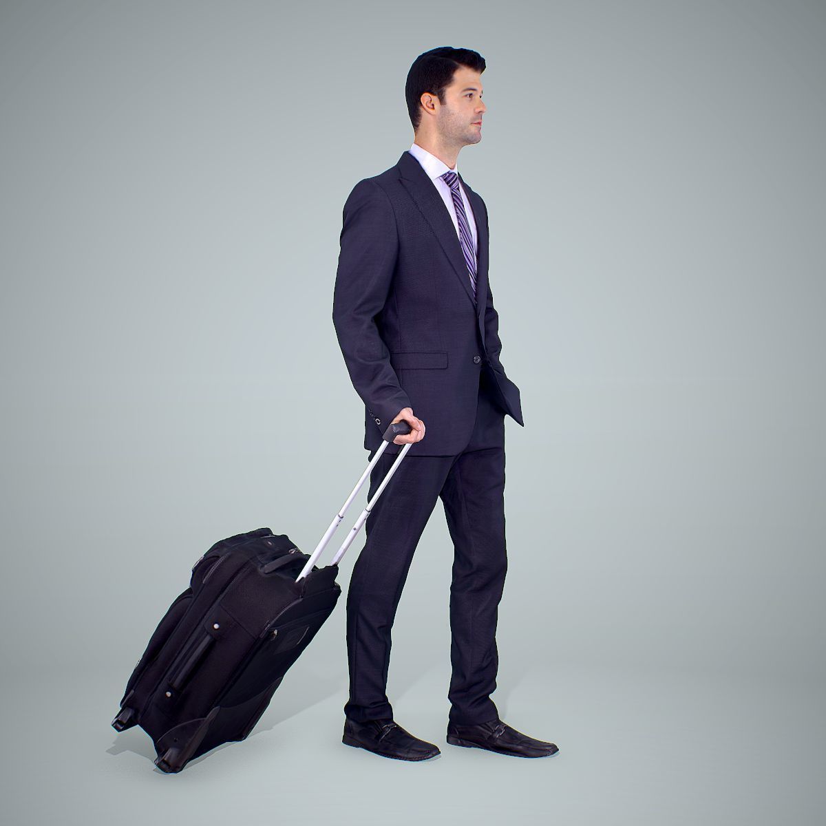 Classy Business Man with Suitcase CMan0304-HD2-O01P01-S 3D model_31