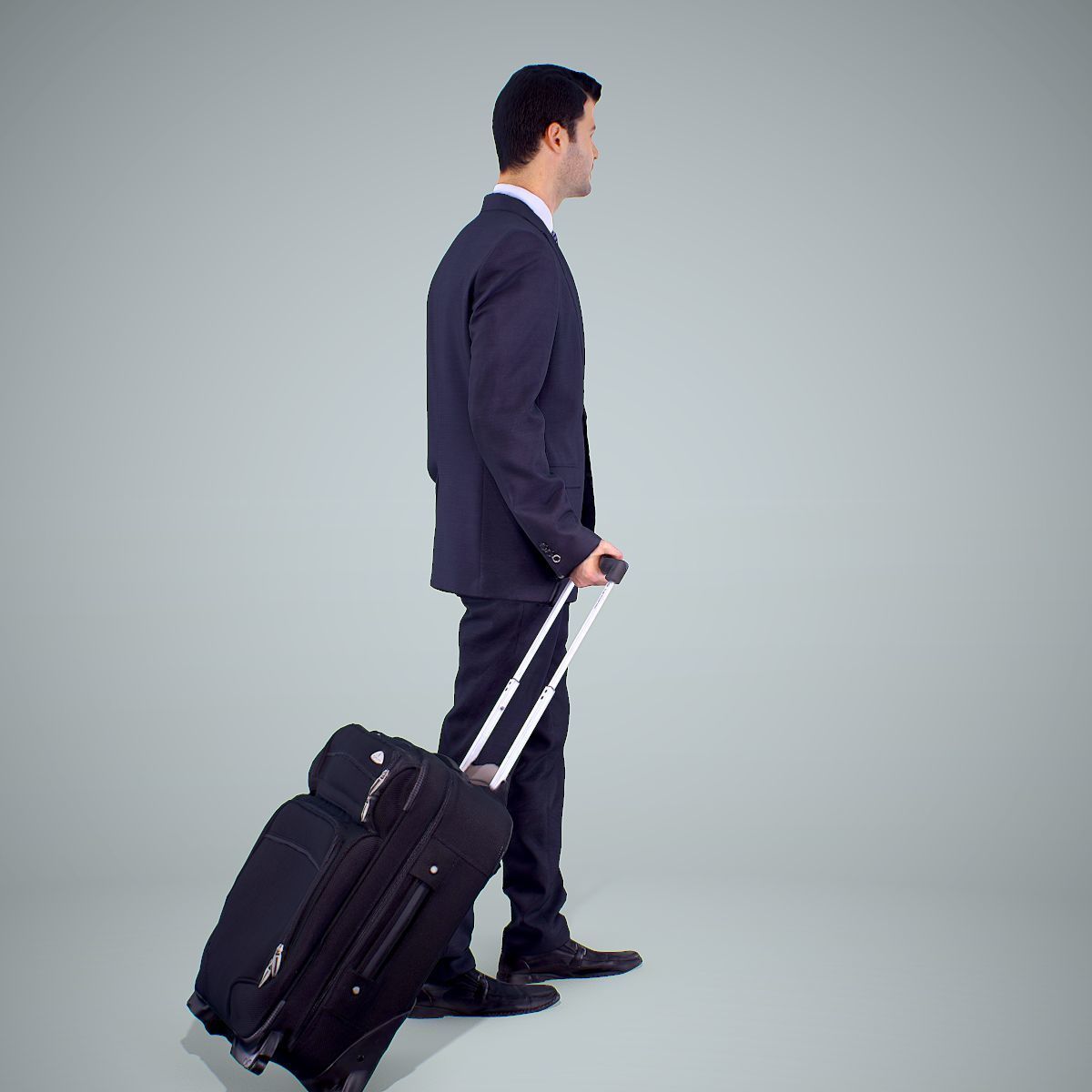 Classy Business Man with Suitcase CMan0304-HD2-O01P01-S 3D model_74