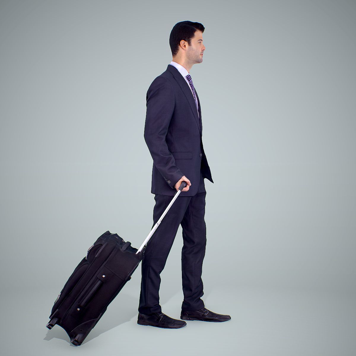 Classy Business Man with Suitcase CMan0304-HD2-O01P01-S 3D model_40