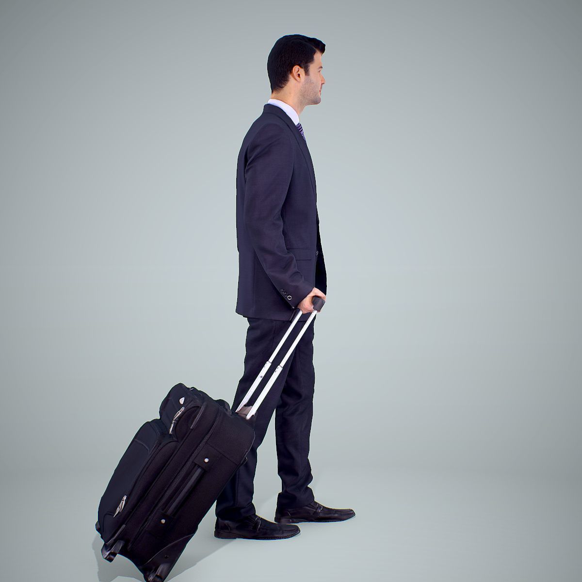 Classy Business Man with Suitcase CMan0304-HD2-O01P01-S 3D model_8