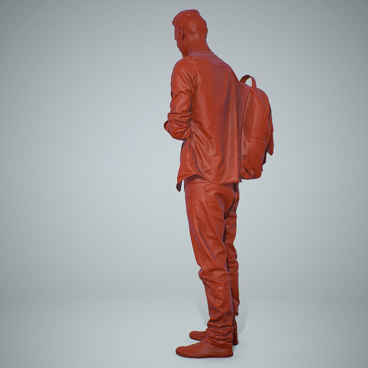 Smiling Man with Red Converse Sneakers CMan0302-HD2-O01P01-S 3D model_15