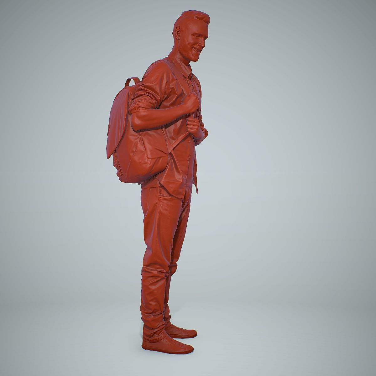 Smiling Man with Red Converse Sneakers CMan0302-HD2-O01P01-S 3D model_24