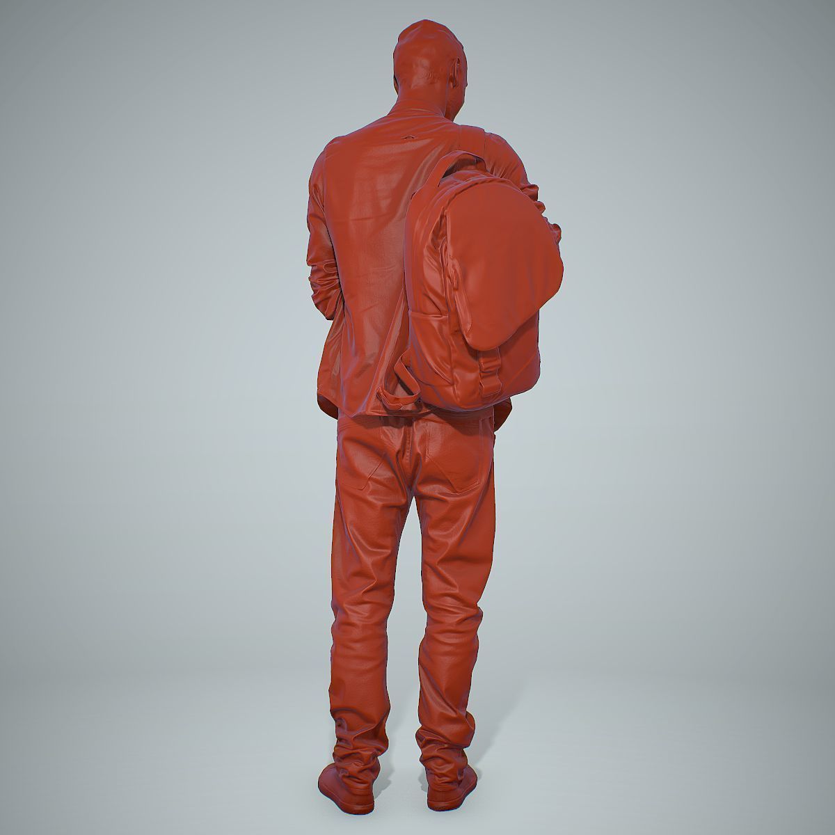 Smiling Man with Red Converse Sneakers CMan0302-HD2-O01P01-S 3D model_59