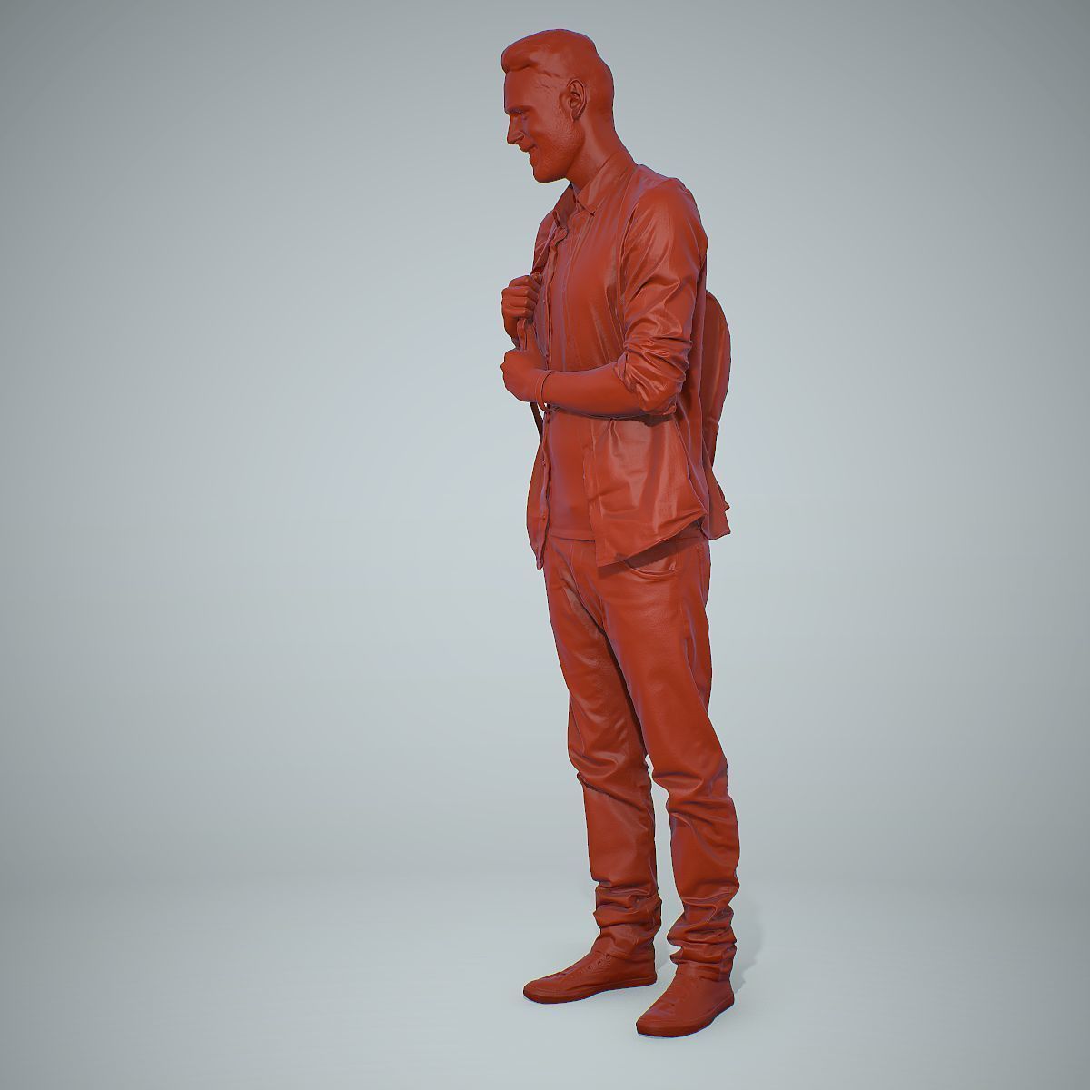 Smiling Man with Red Converse Sneakers CMan0302-HD2-O01P01-S 3D model_26