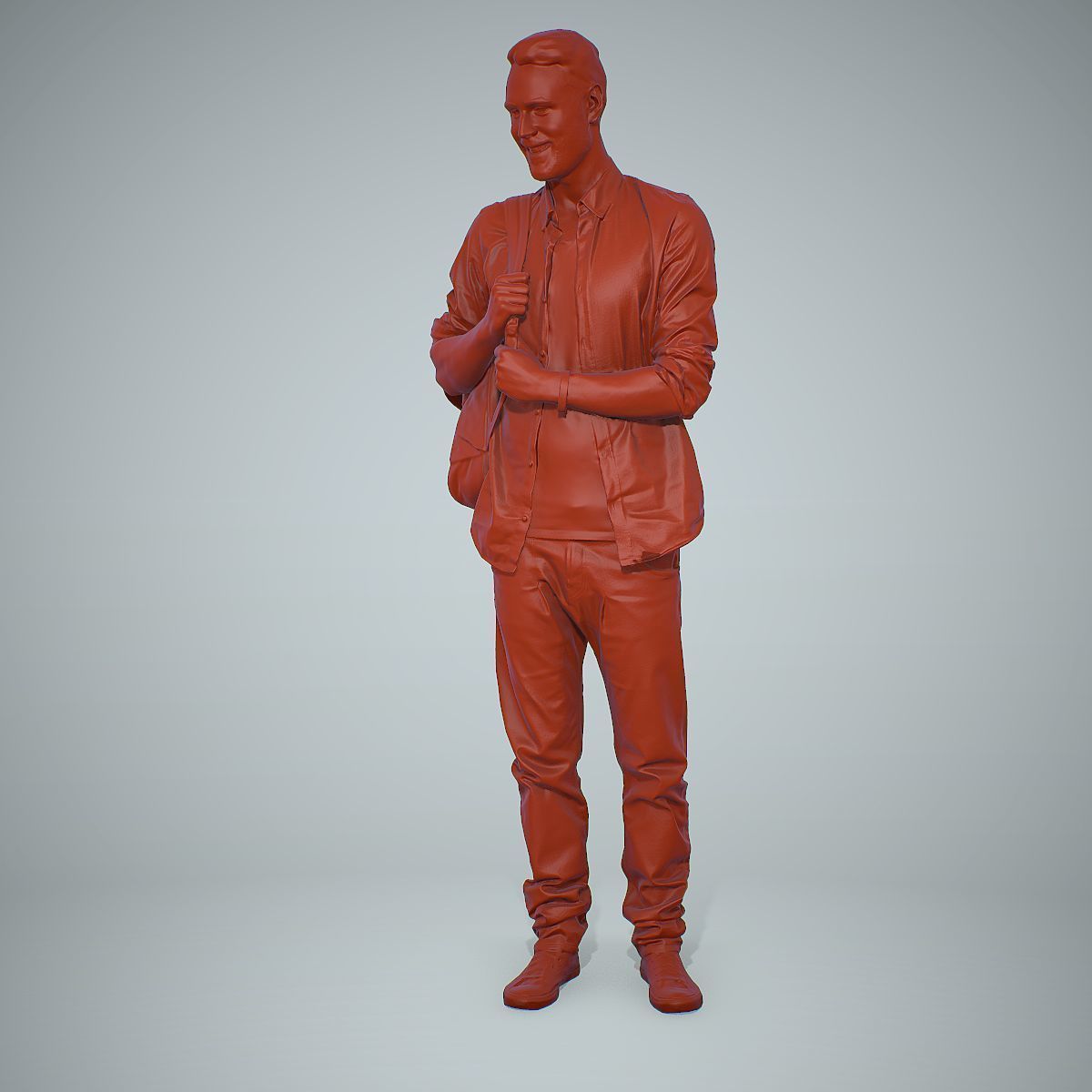 Smiling Man with Red Converse Sneakers CMan0302-HD2-O01P01-S 3D model_34
