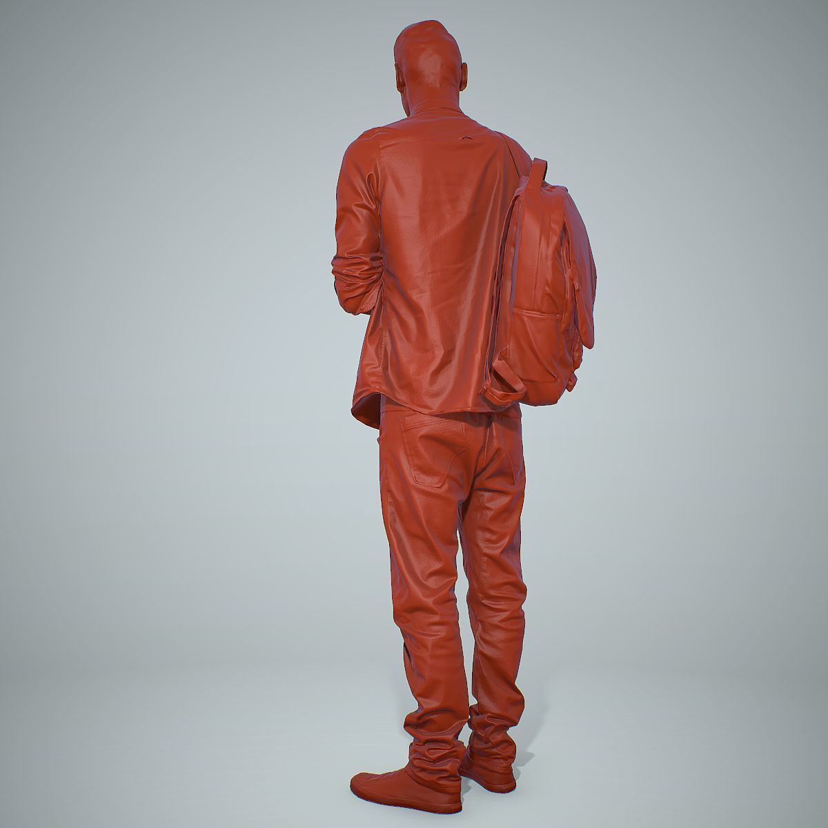 Smiling Man with Red Converse Sneakers CMan0302-HD2-O01P01-S 3D model_69