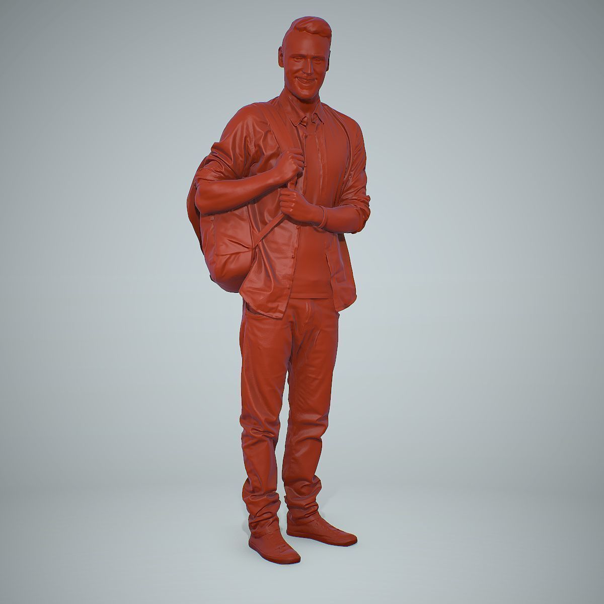 Smiling Man with Red Converse Sneakers CMan0302-HD2-O01P01-S 3D model_72