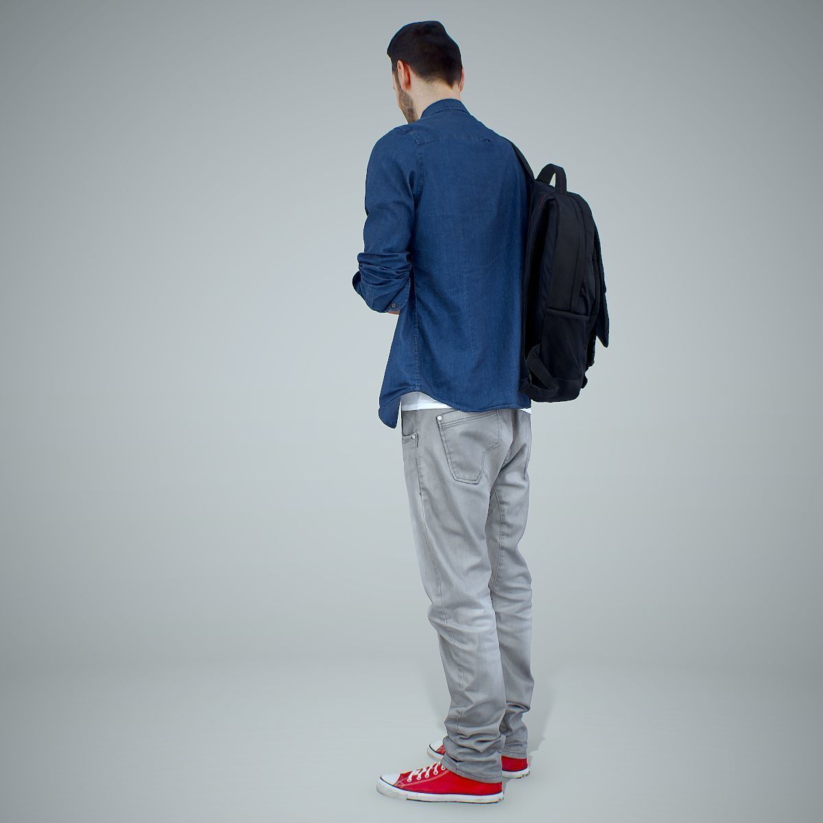 Smiling Man with Red Converse Sneakers CMan0302-HD2-O01P01-S 3D model_40