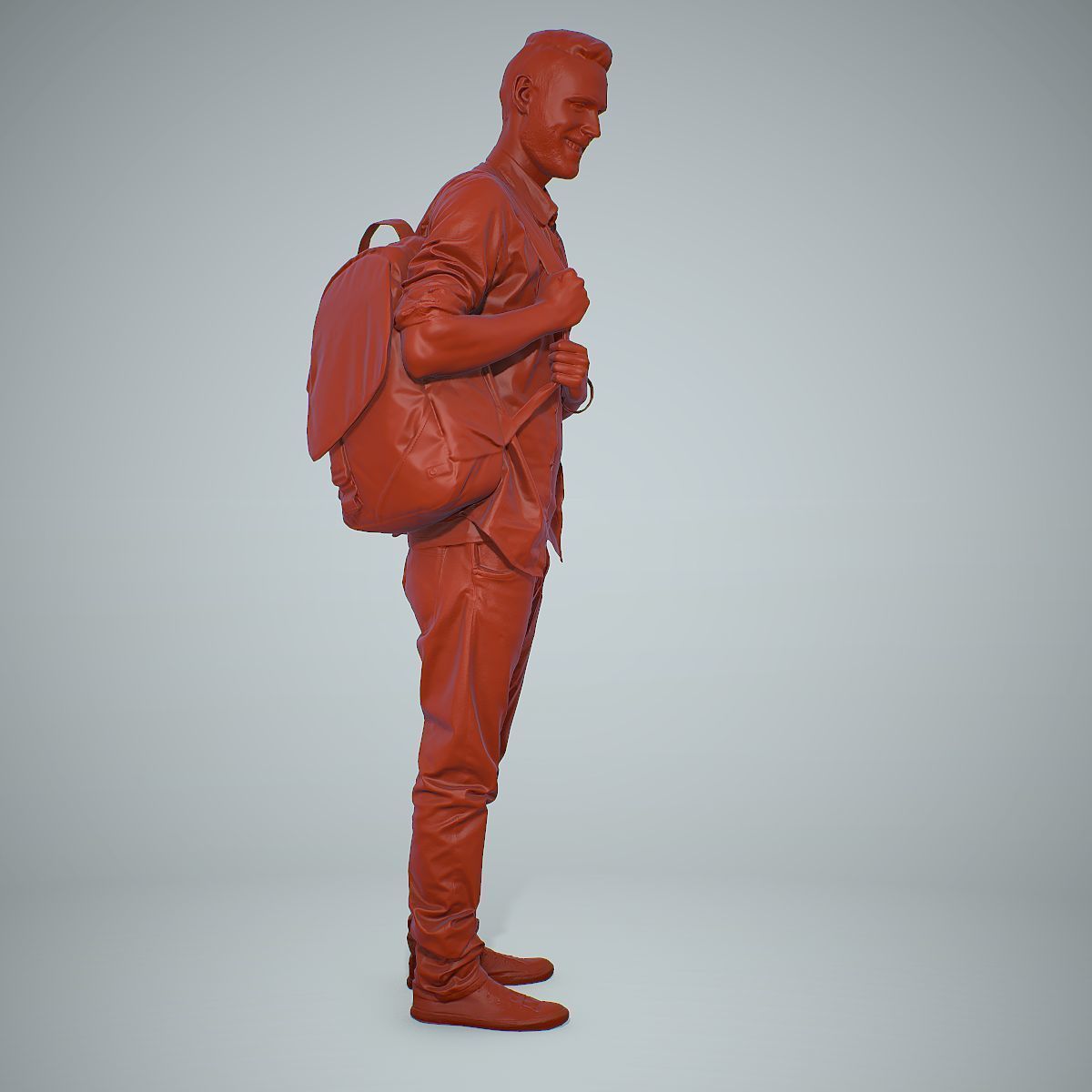 Smiling Man with Red Converse Sneakers CMan0302-HD2-O01P01-S 3D model_62