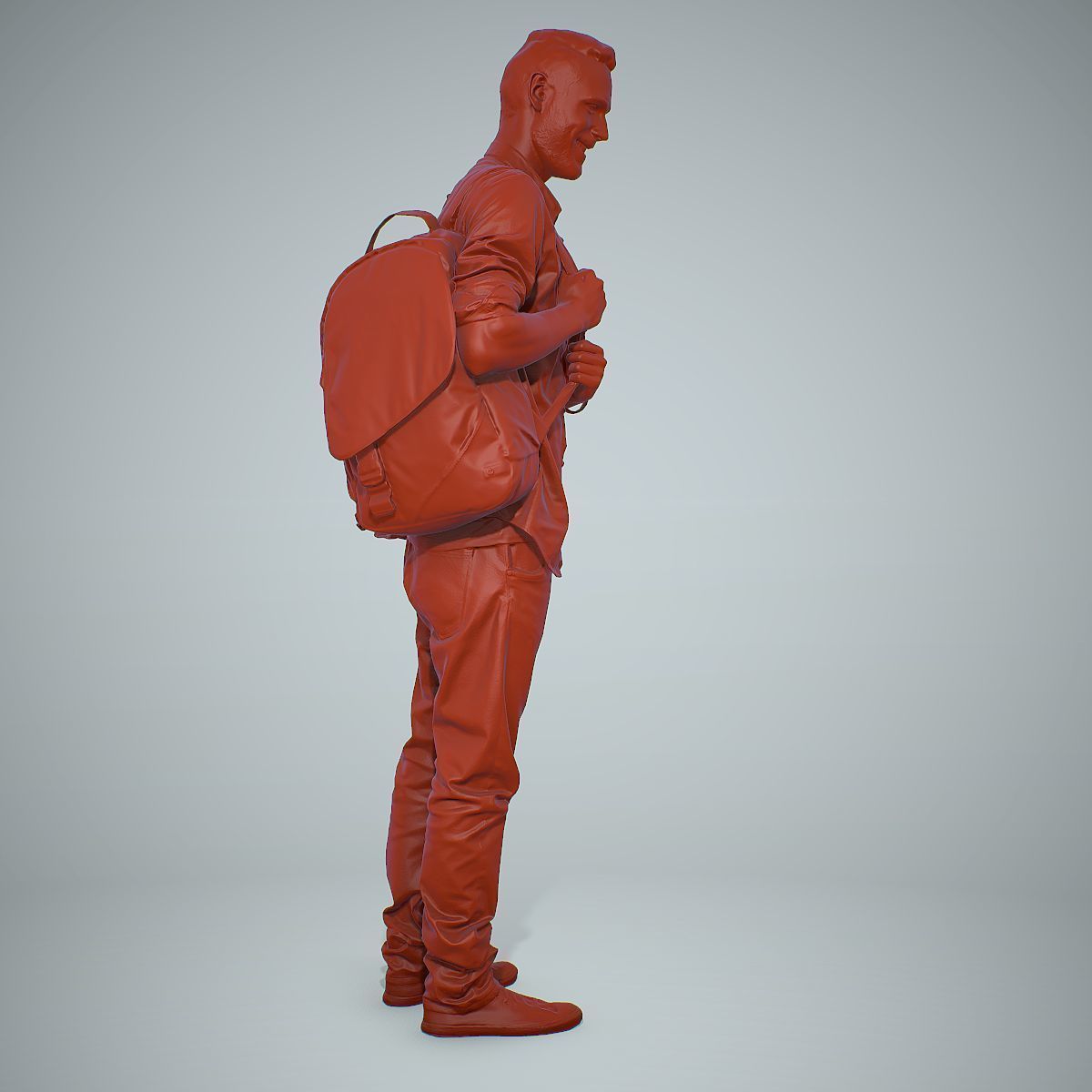 Smiling Man with Red Converse Sneakers CMan0302-HD2-O01P01-S 3D model_51