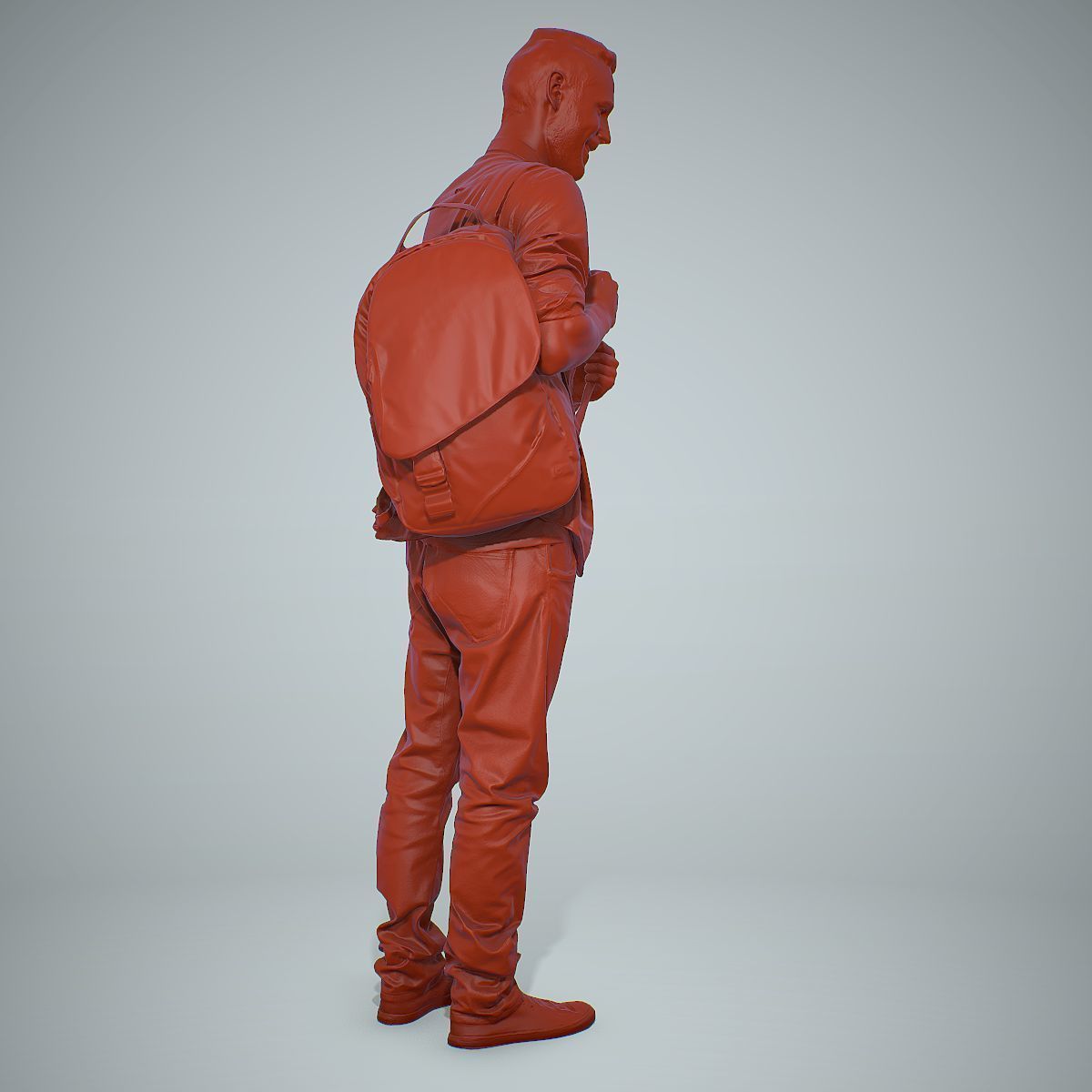 Smiling Man with Red Converse Sneakers CMan0302-HD2-O01P01-S 3D model_42