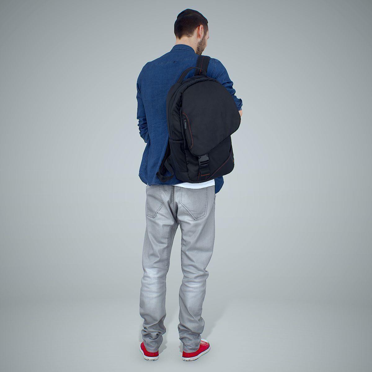 Smiling Man with Red Converse Sneakers CMan0302-HD2-O01P01-S 3D model_37