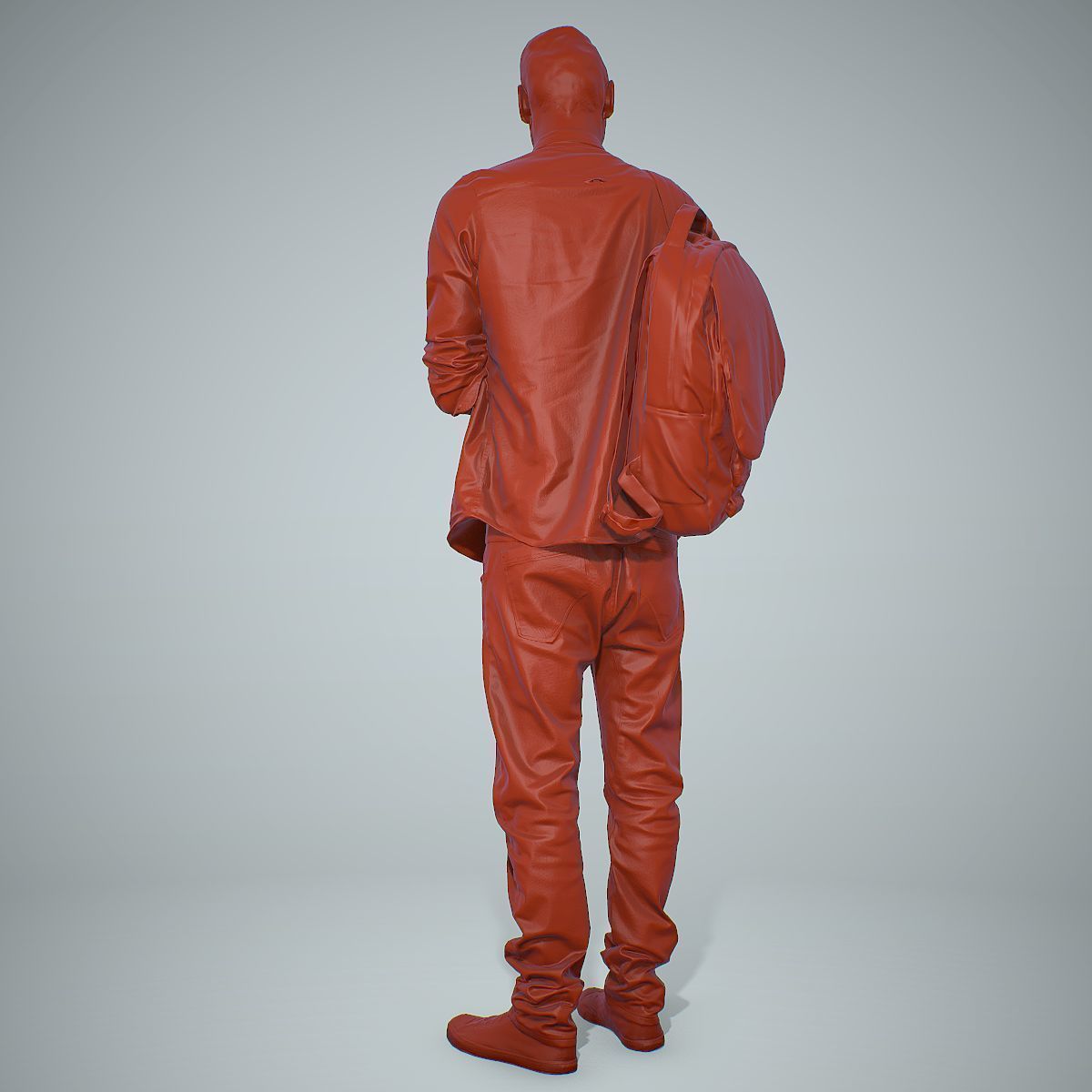 Smiling Man with Red Converse Sneakers CMan0302-HD2-O01P01-S 3D model_17