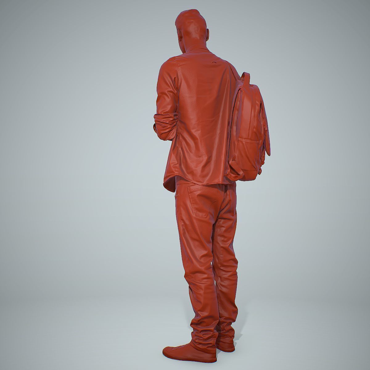 Smiling Man with Red Converse Sneakers CMan0302-HD2-O01P01-S 3D model_52