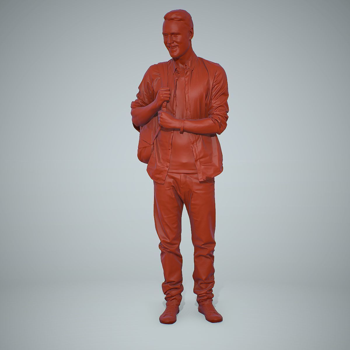 Smiling Man with Red Converse Sneakers CMan0302-HD2-O01P01-S 3D model_28