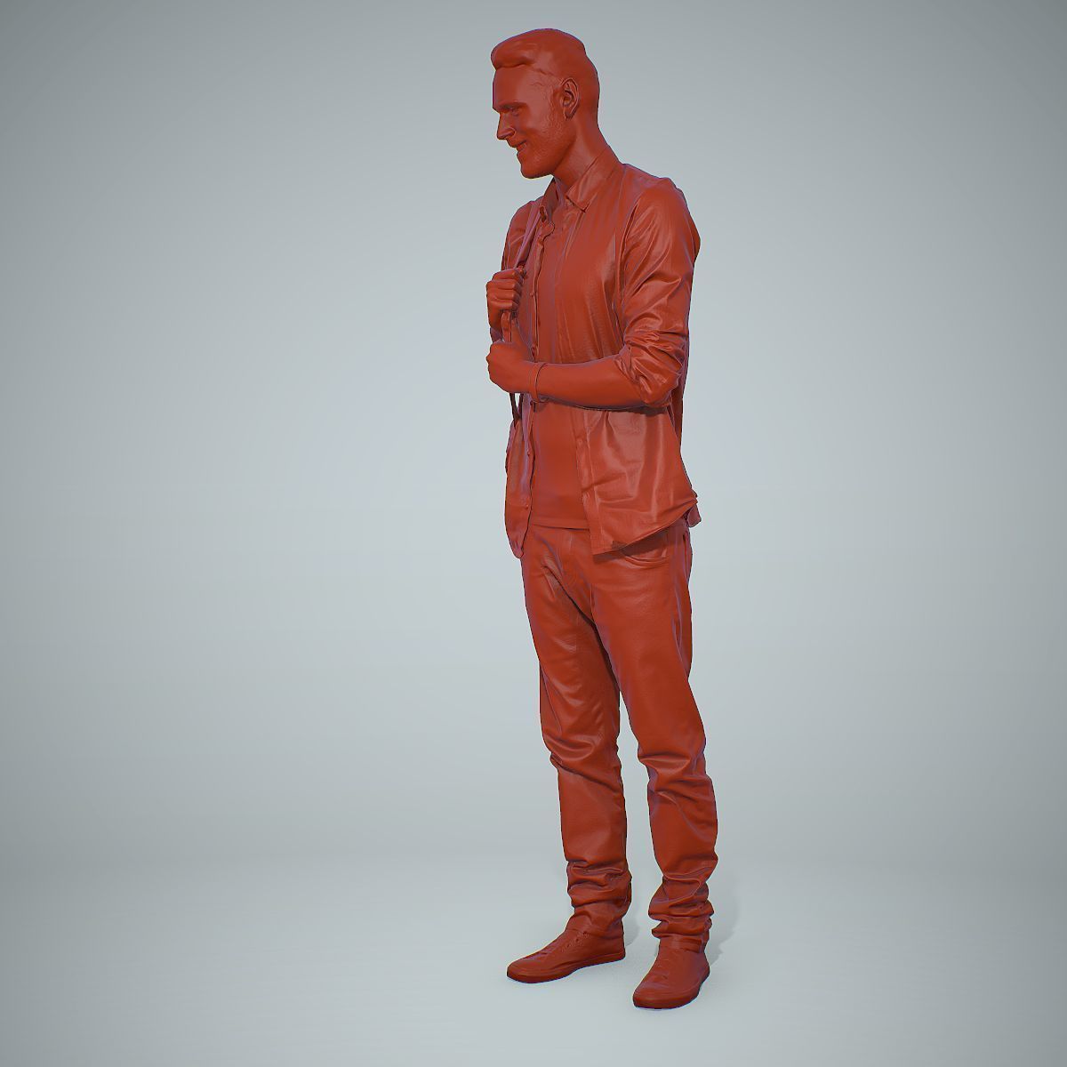 Smiling Man with Red Converse Sneakers CMan0302-HD2-O01P01-S 3D model_27
